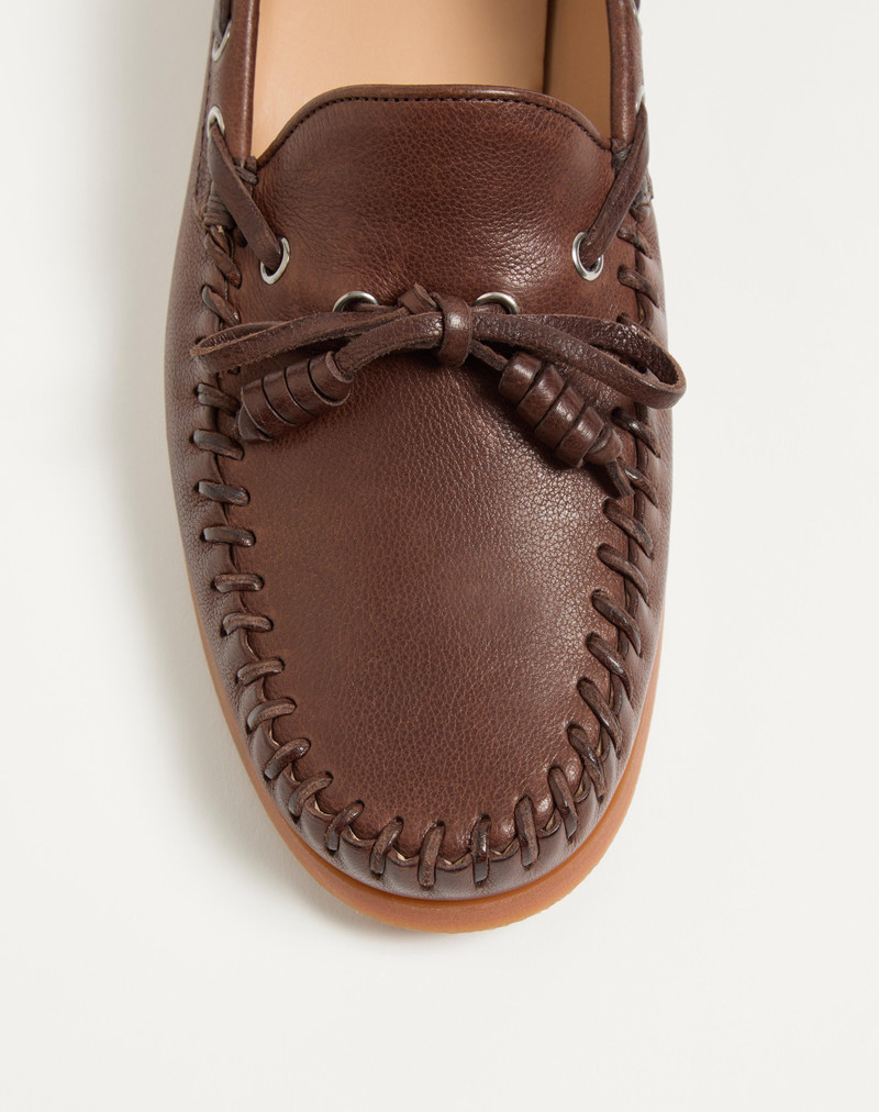 Valentino PALM AVENUE BUFFALO LEATHER BOAT SHOE outlook