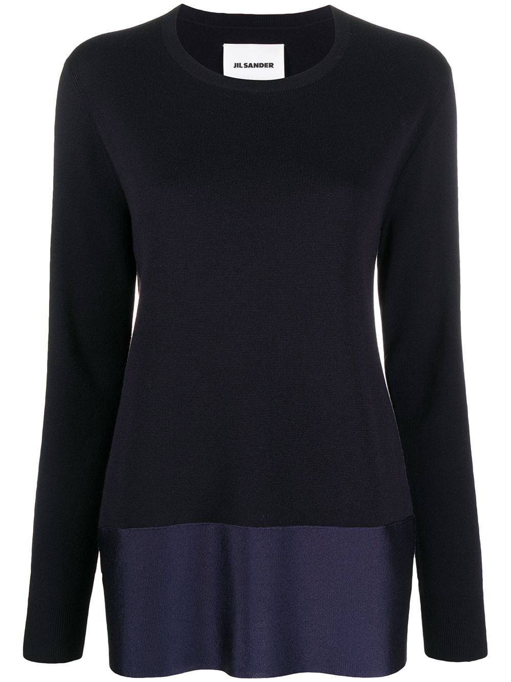 contrast-hem jumper - 1