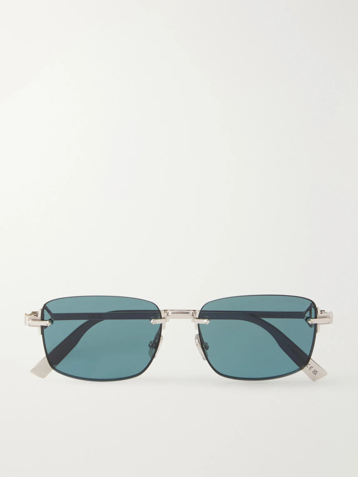 CD Diamond S11U Rectangular Silver-Tone Sunglasses - 1