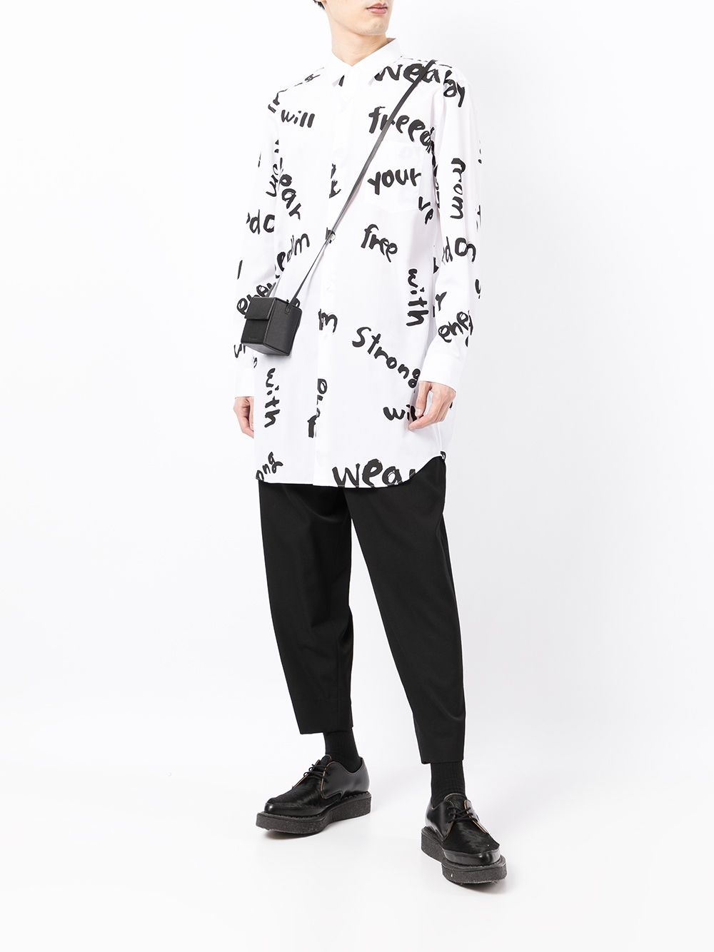 all-over logo long-sleeve shirt - 2