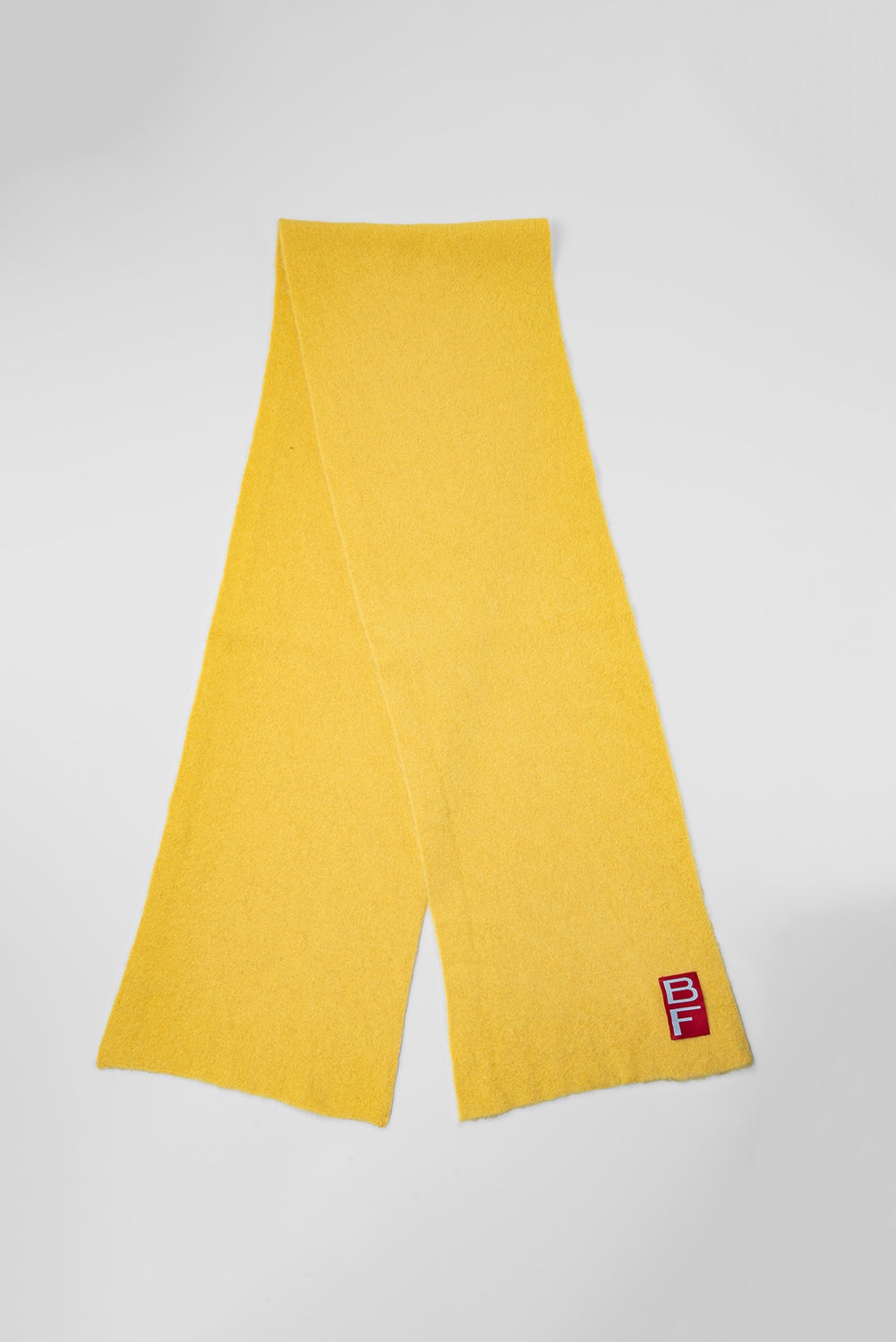 SOLID SCARF SUNLIGHT YELLOW ALPACA - 1
