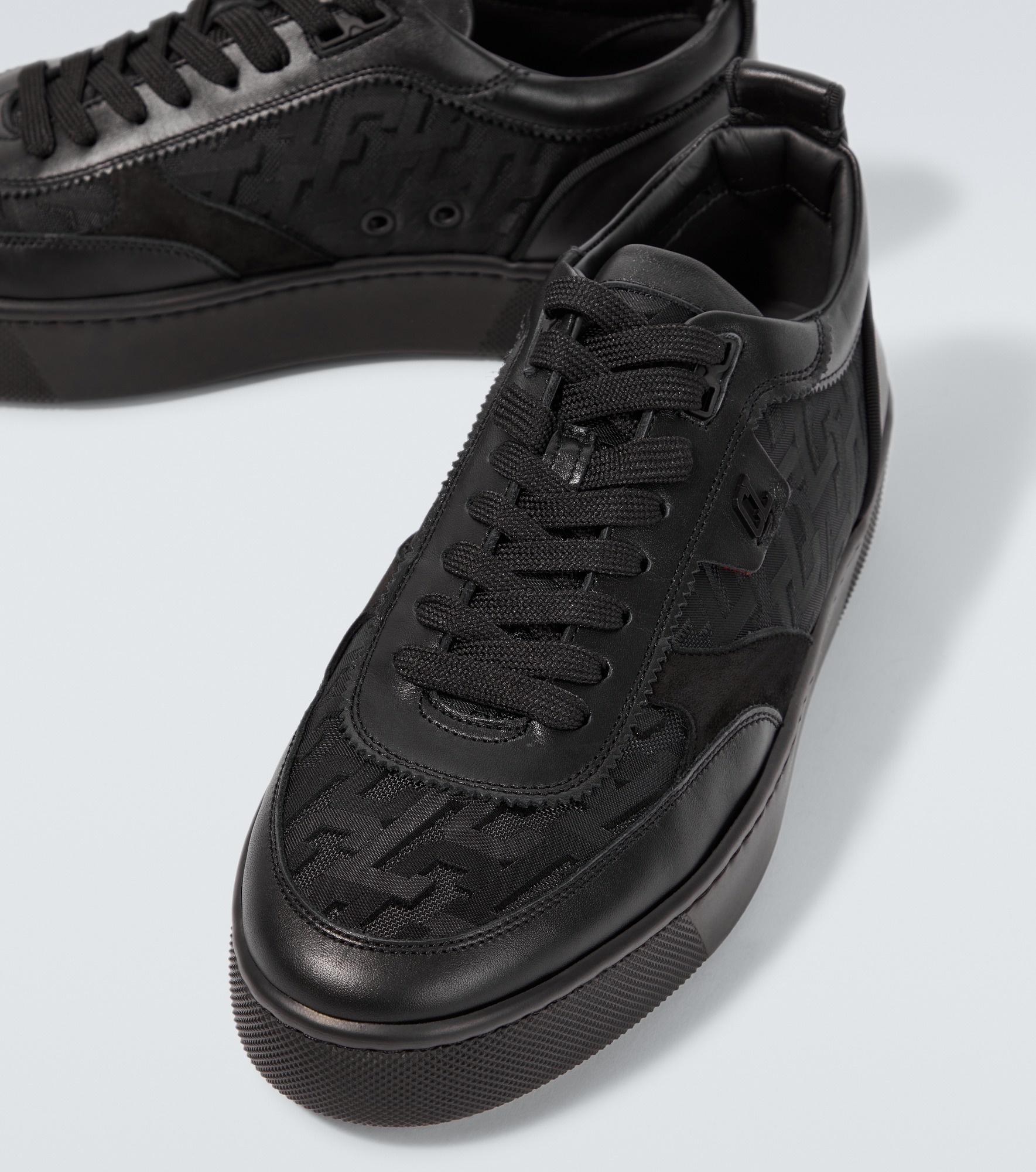 Happyrui leather-trimmed sneakers - 3