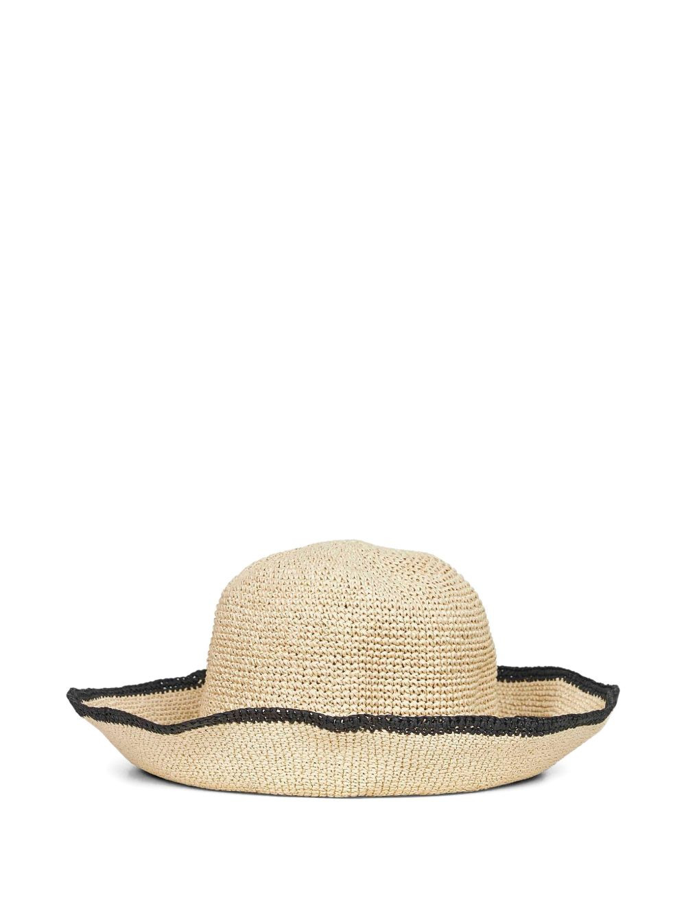 slouching-brim paper straw hat - 2