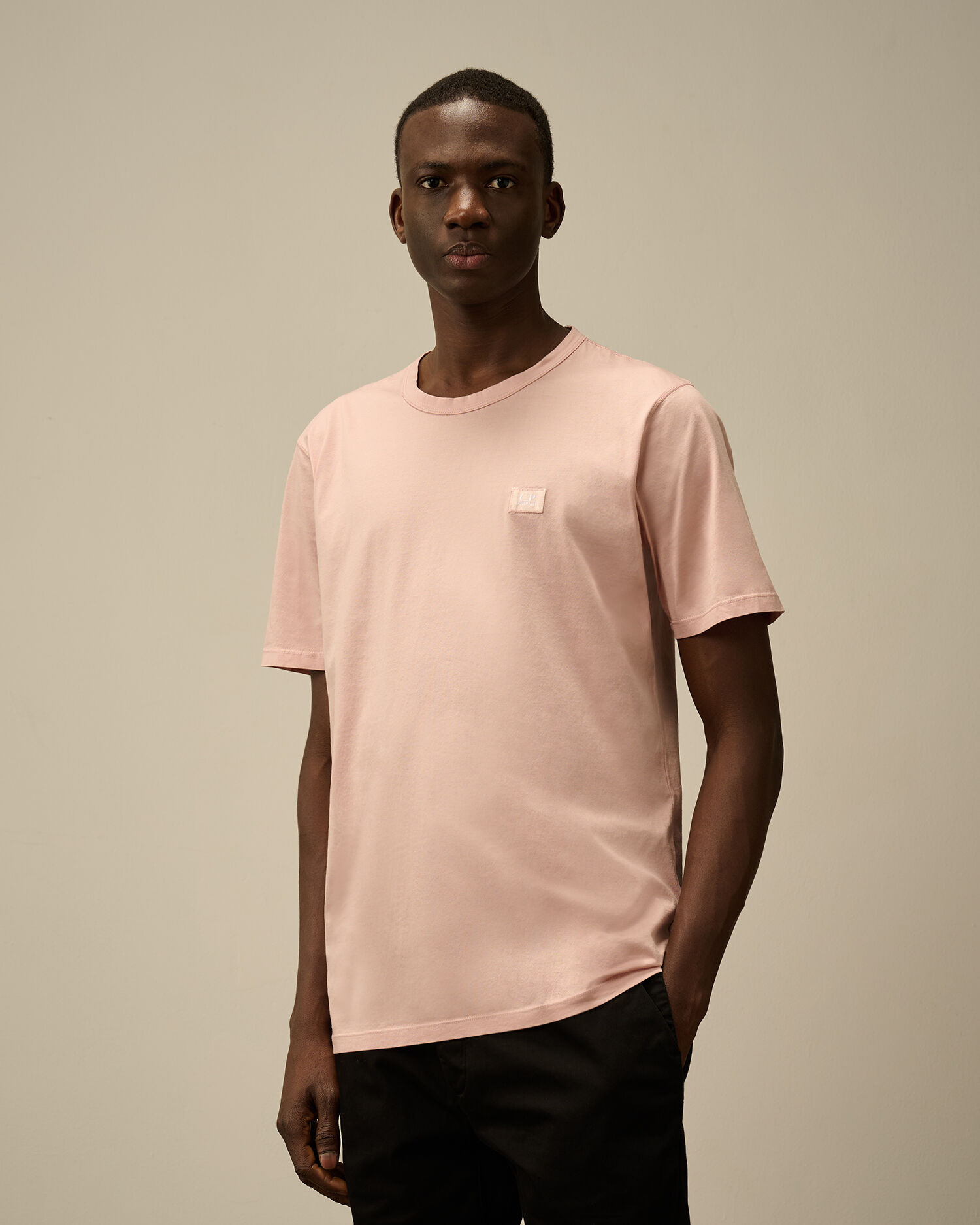 70/2 Mercerized Jersey Logo Patch T-Shirt - 3