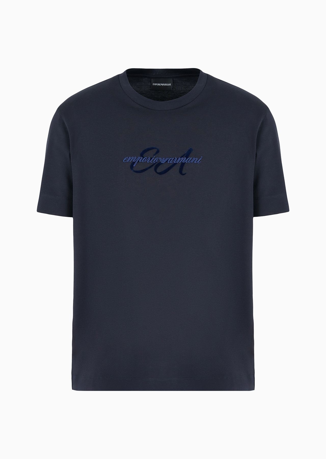 ASV lightweight jersey T-shirt with italic logo embroidery - 1