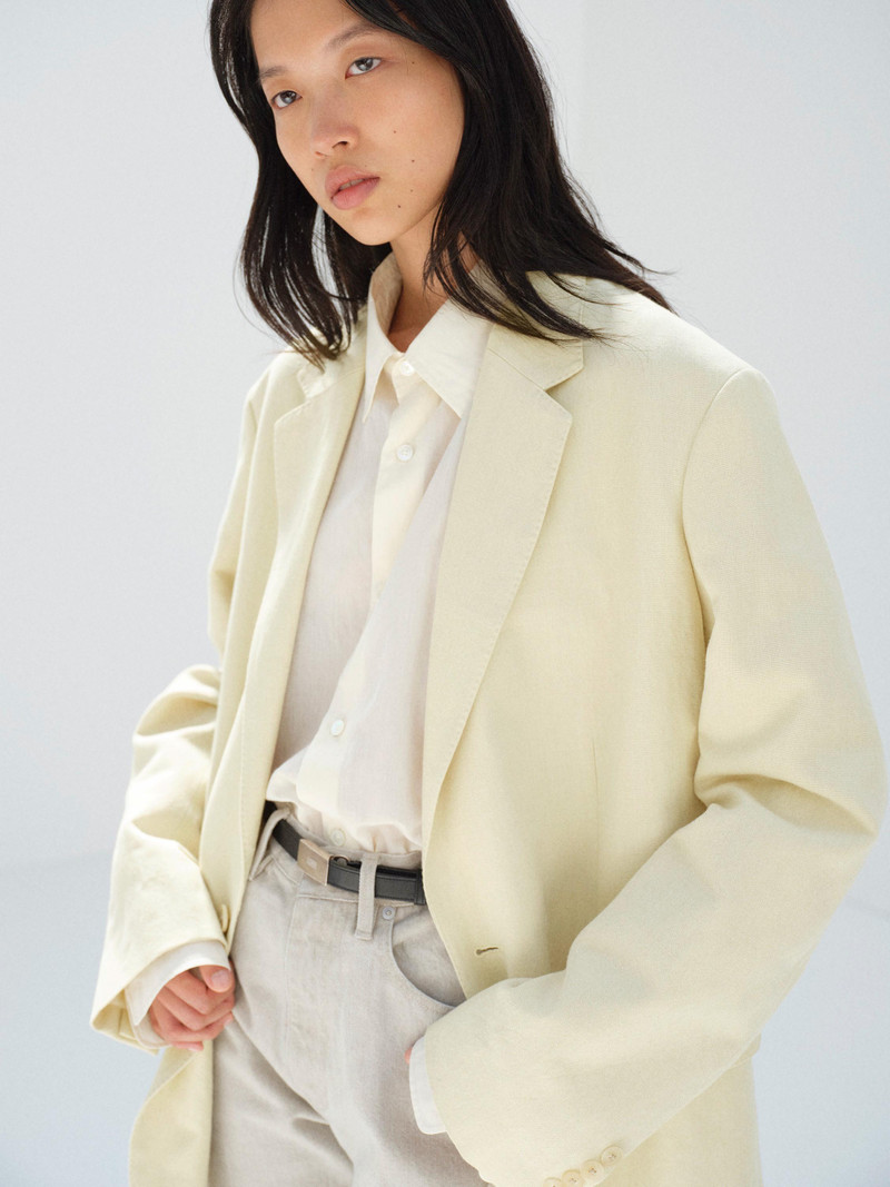AURALEE WOOL COTTON LINEN OX JACKET outlook