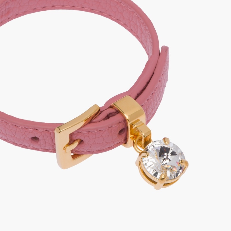 Madras leather bracelet - 5