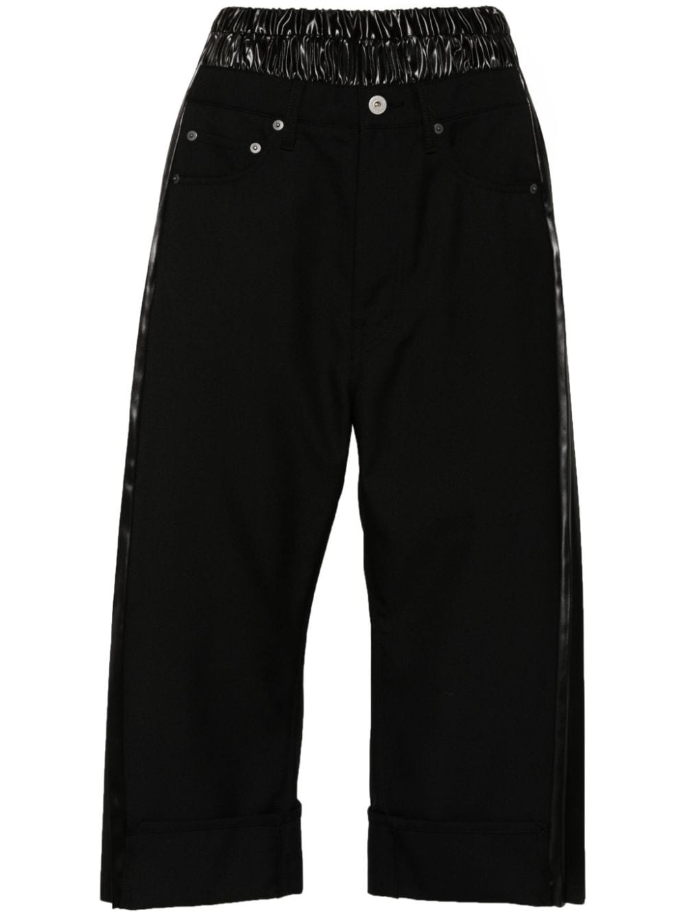 high-waisted cropped trousers - 2