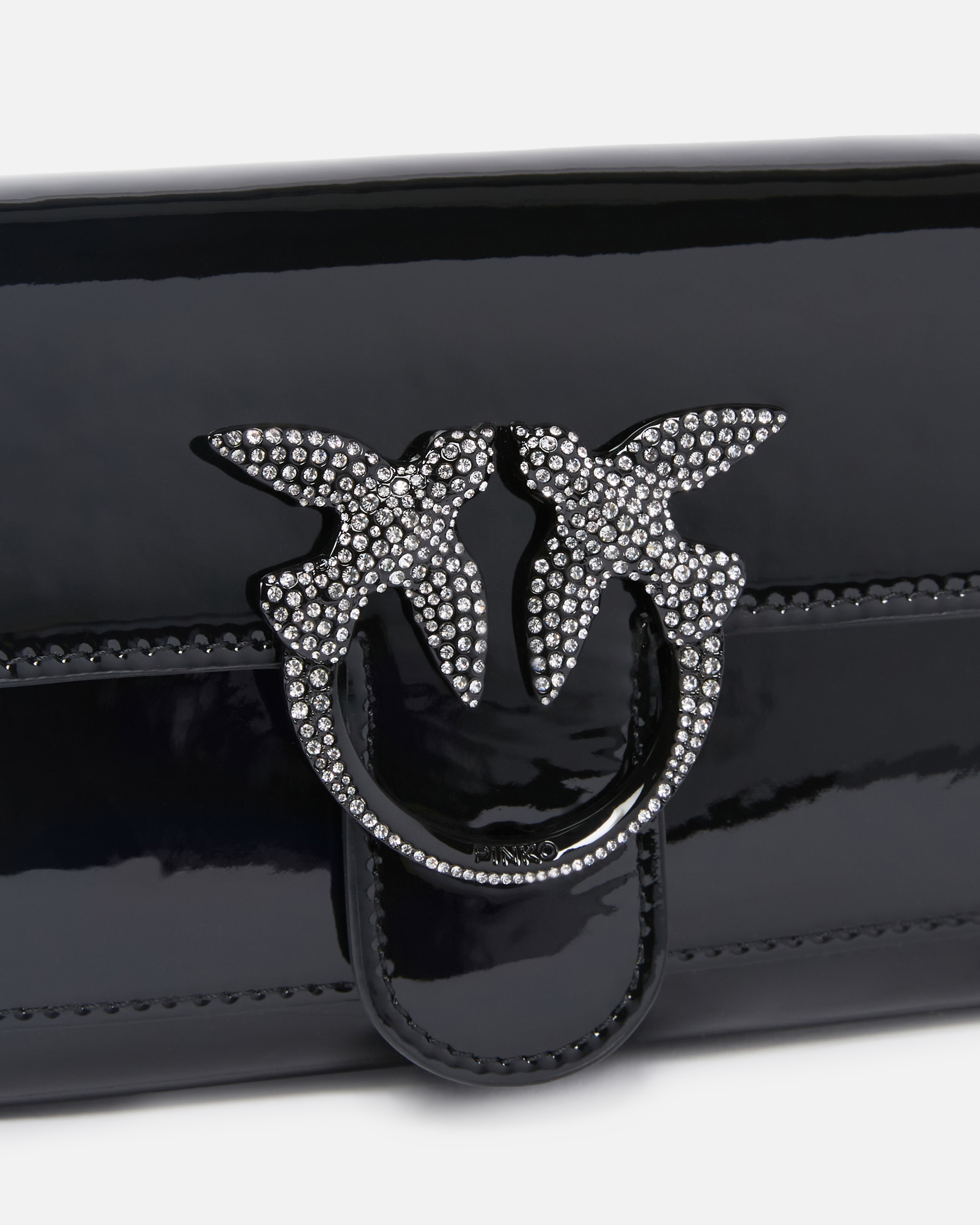 PATENT BIRD BUCKLE WALLET WITH SHOULDER STRAP - 3