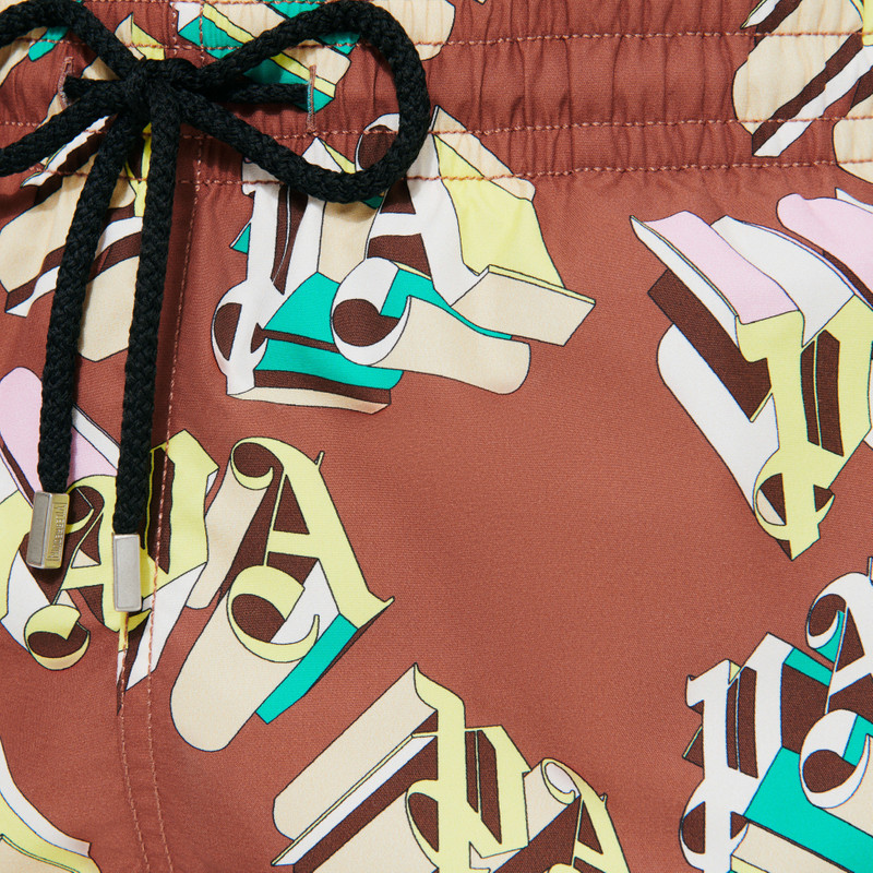 Men Swim Trunks Monogram 3D - Vilebrequin x Palm Angels 7