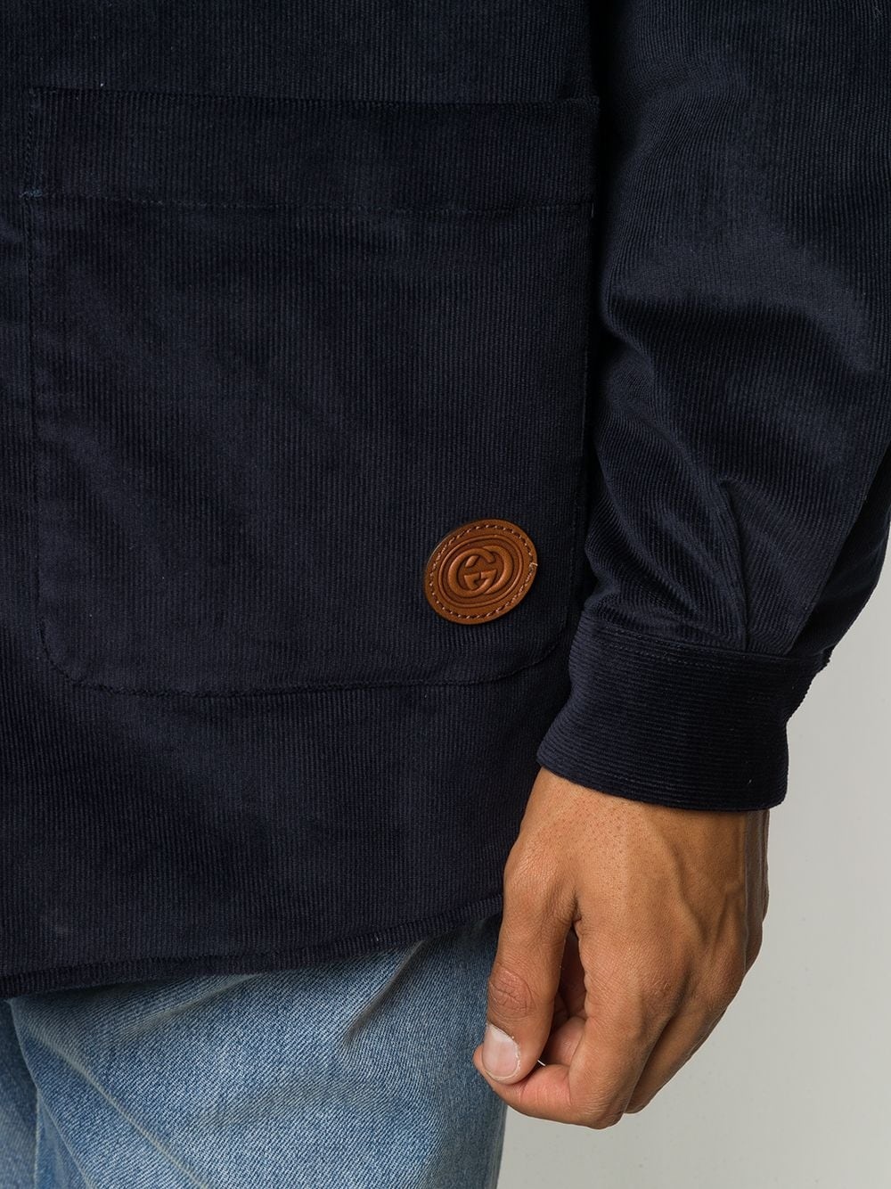 corduroy buttoned jacket - 5