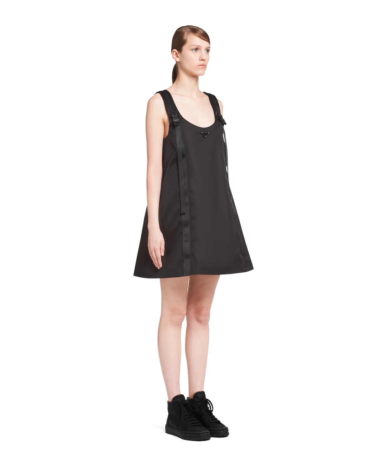 Re-Nylon Gabardine sleeveless dress - 3