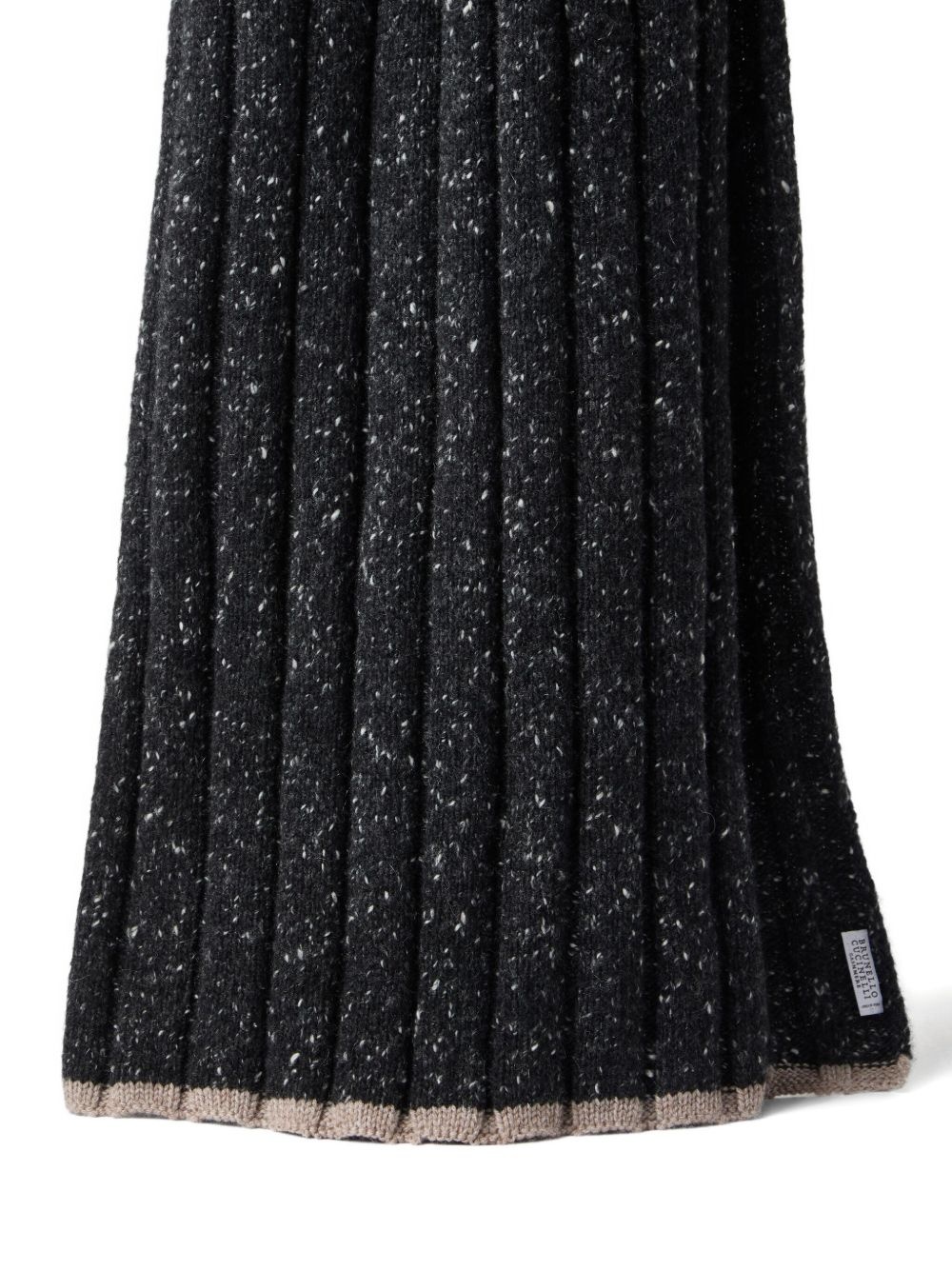 ribbed cashmere scarf - 3