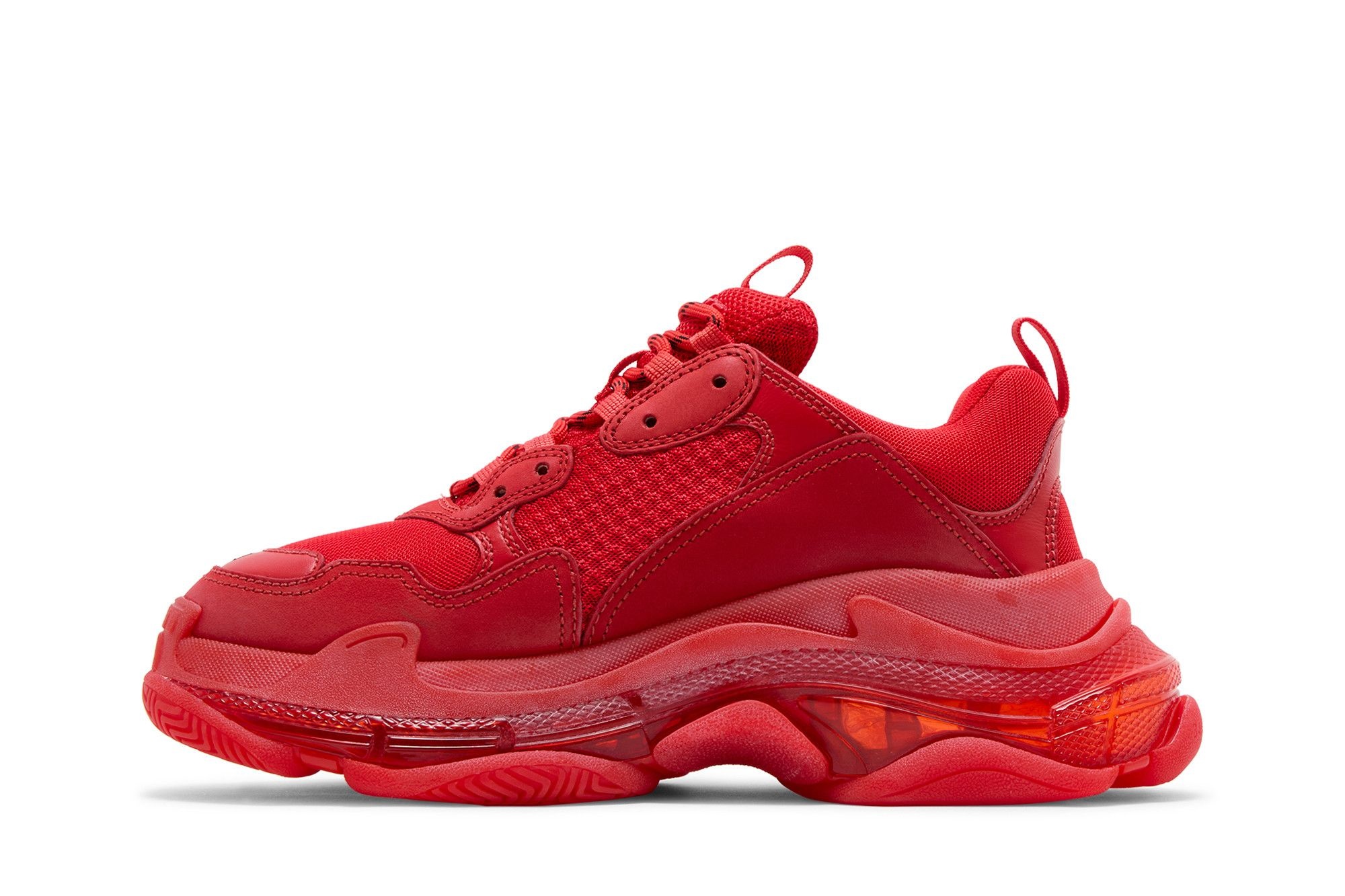 Balenciaga Triple S Sneaker 'Clear Sole - Red' - 3