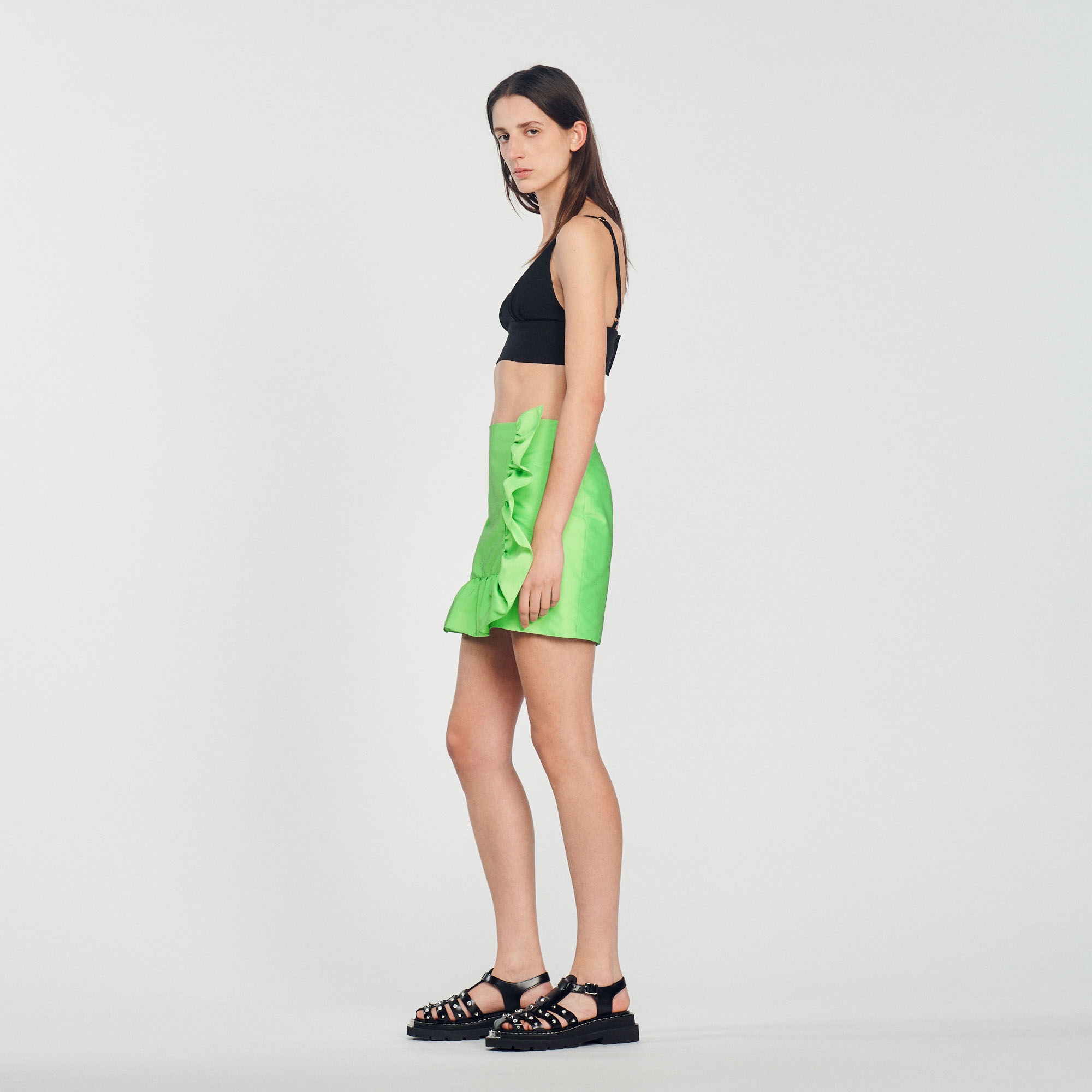 Short ruffled skirt - 7