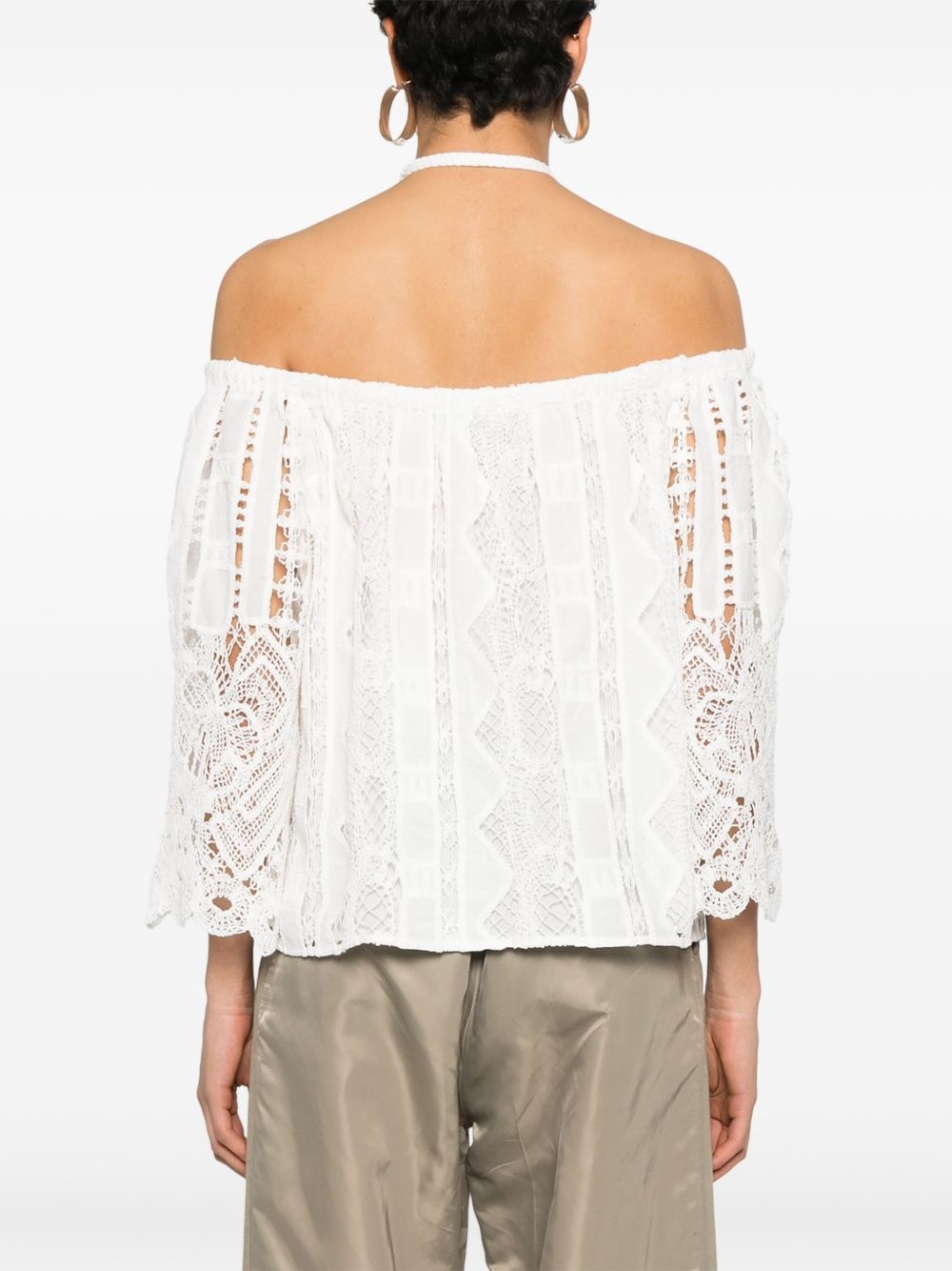 off-shoulder blouse - 4