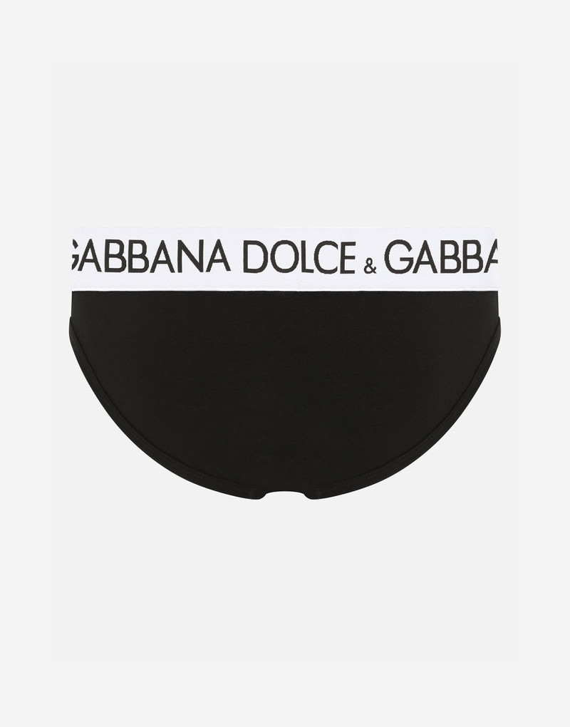 Dolce & Gabbana Mid-rise briefs in two-way stretch cotton jersey outlook
