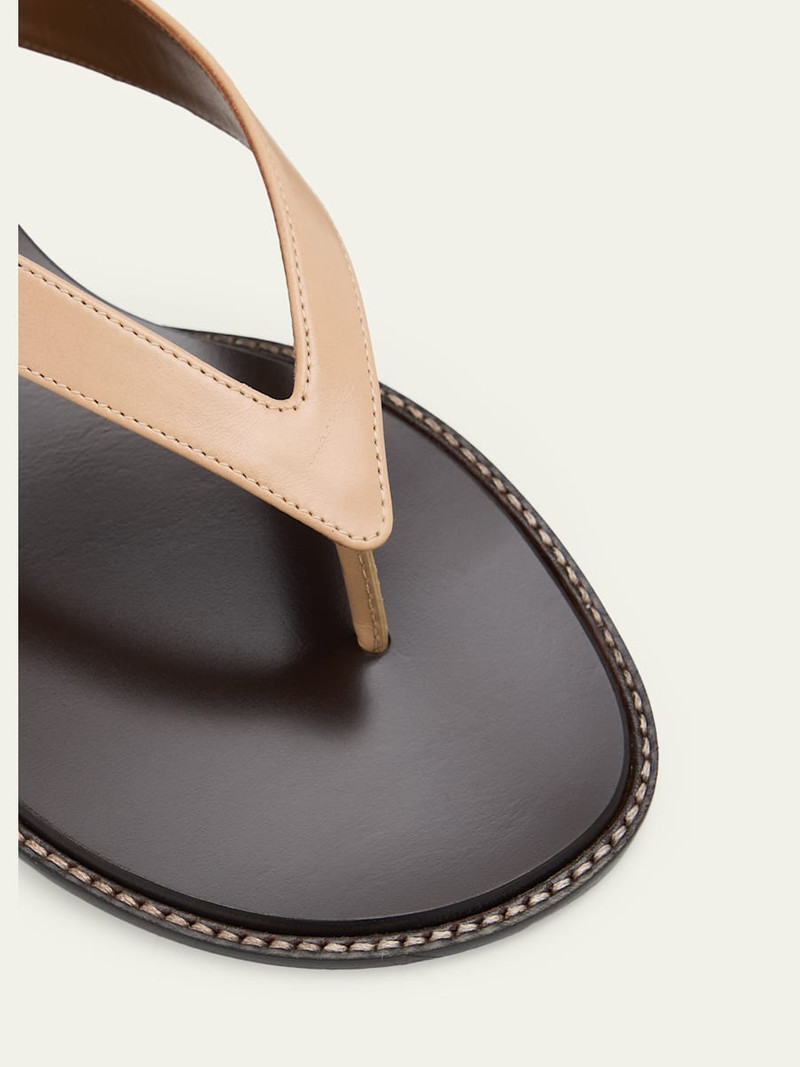 25mm Amelia Leather Thong Sandals 3