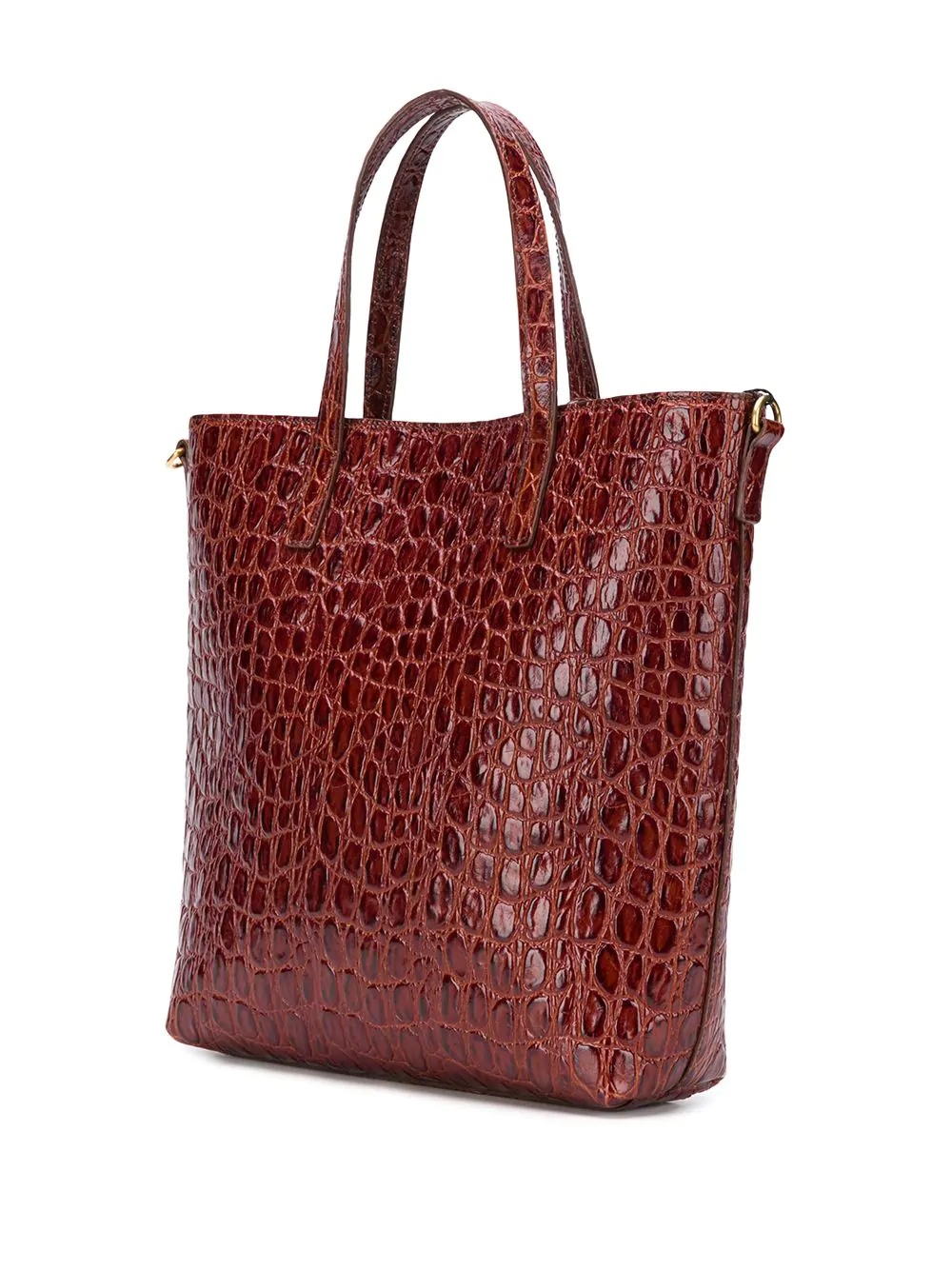 crocodile-effect shopping bag  - 3