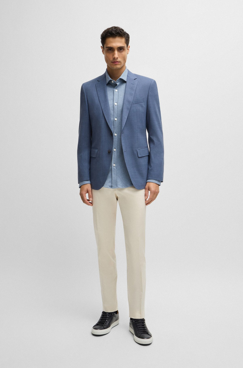 BOSS SLIM-FIT SHIRT IN STRETCH-COTTON JERSEY outlook