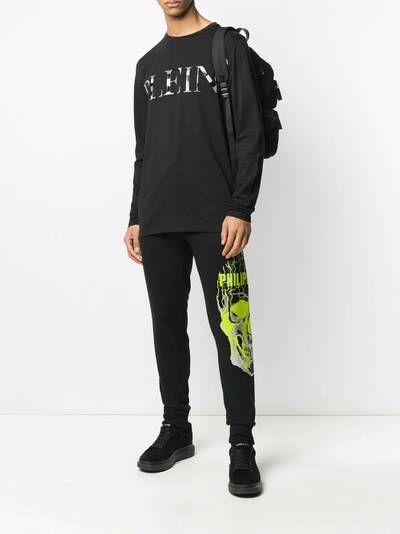 PHILIPP PLEIN Skull embellished track trousers outlook