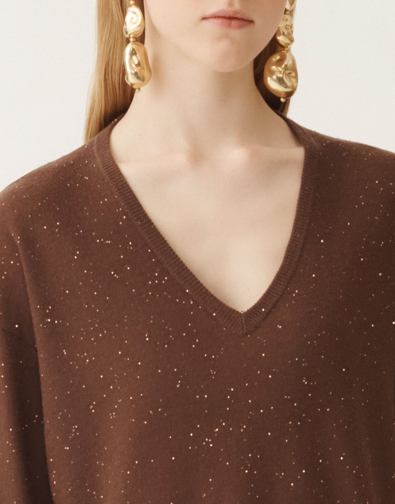 Wool sweater with sequins 5