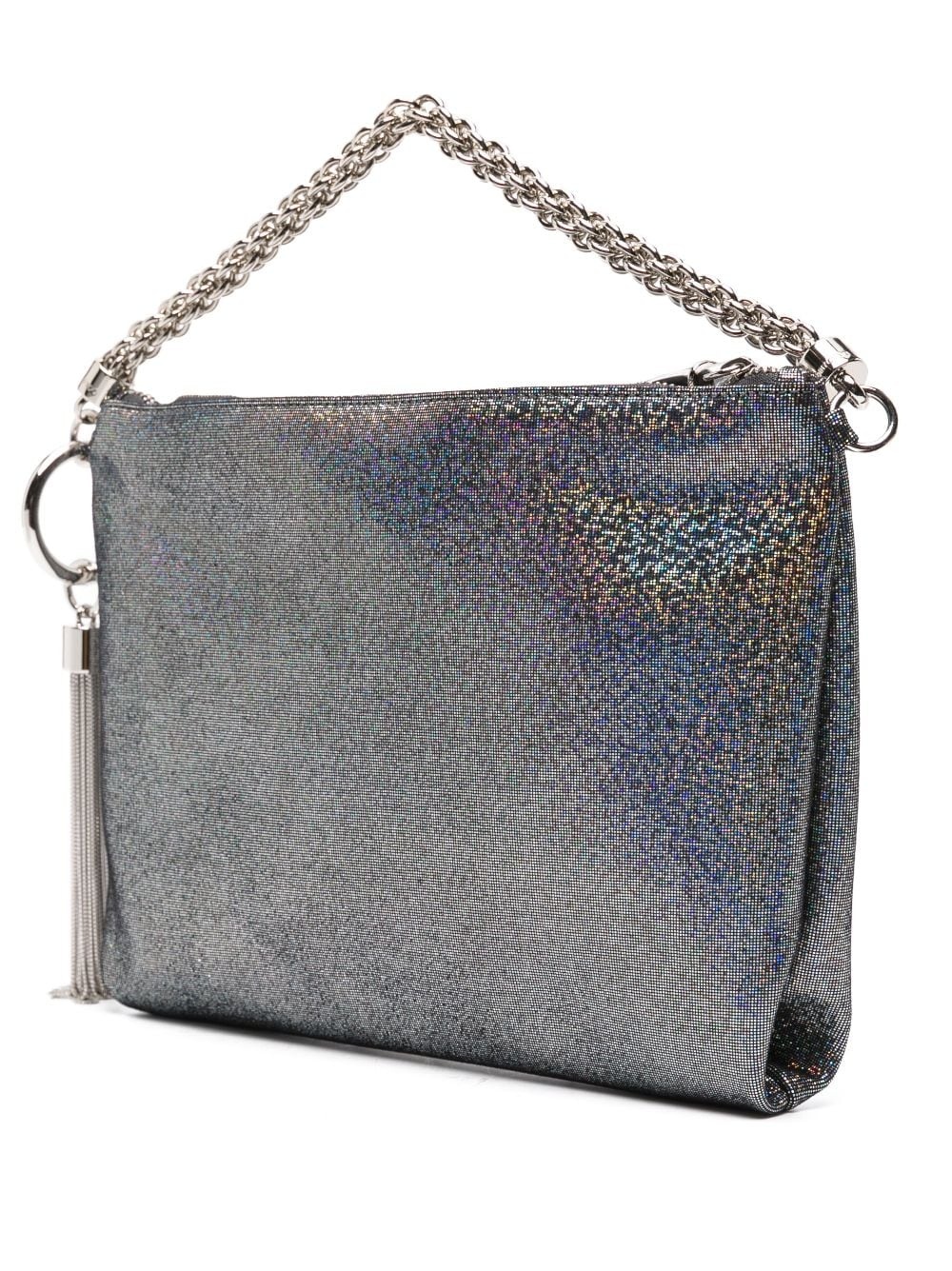 Callie metallic suede clutch - 3