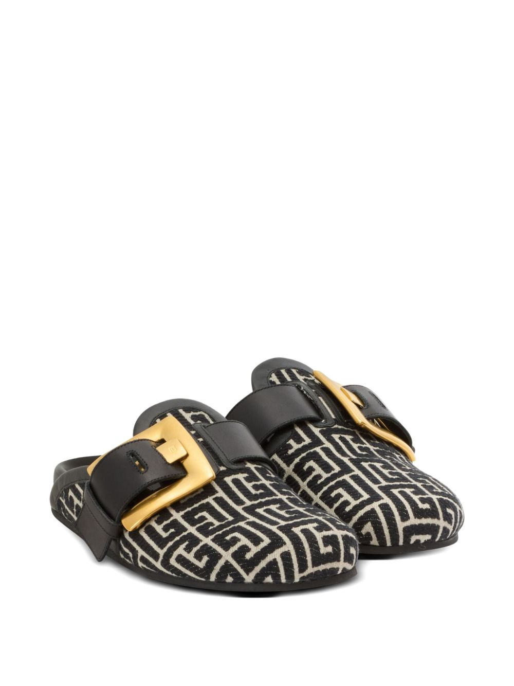 monogram-pattern slippers - 2
