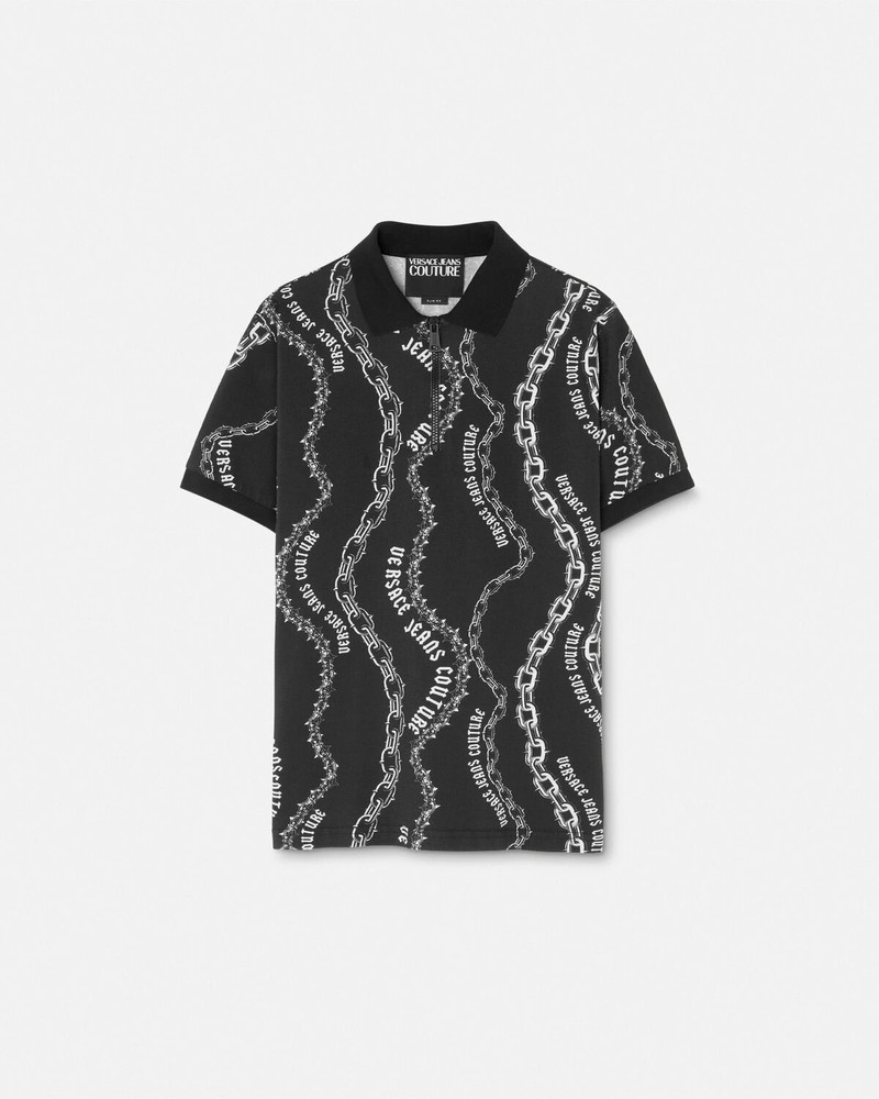 Chain Couture Slim-Fit Polo Shirt 1
