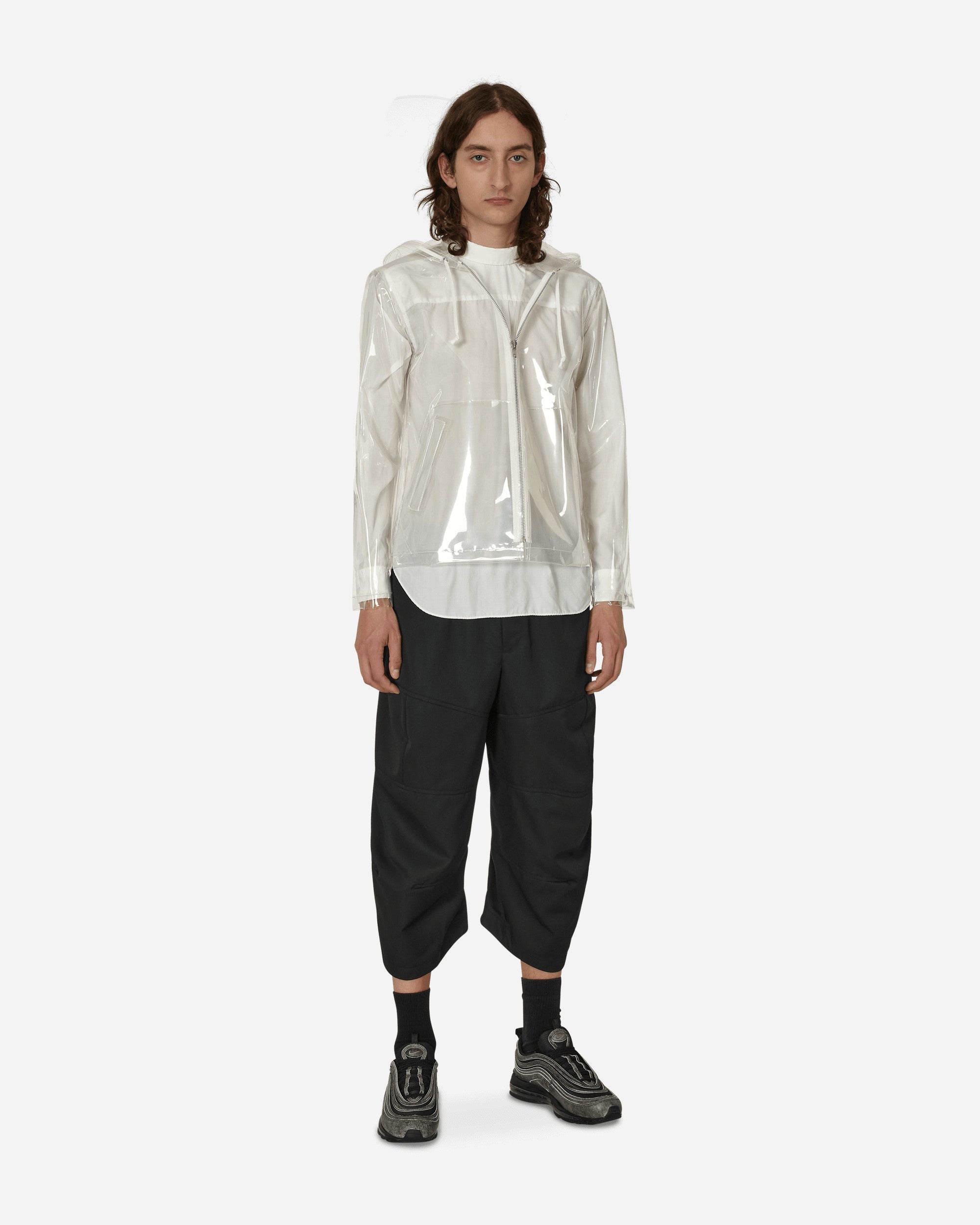 Clear Hooded Jacket White - 4