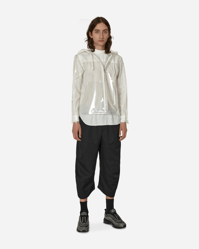 BLACK COMME des GARÇONS Clear Hooded Jacket White outlook