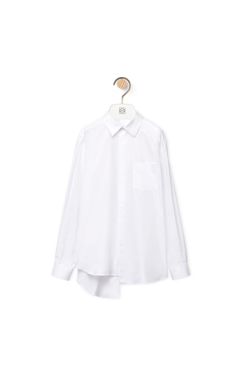 Asymmetric shirt in cotton 1
