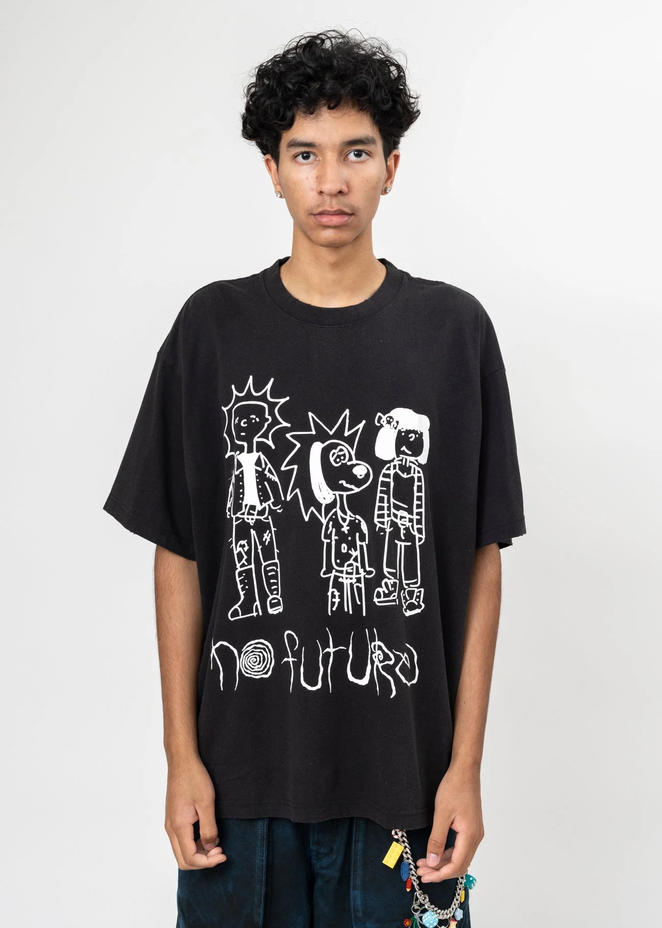 Black NO FUTURE T-Shirt - 1