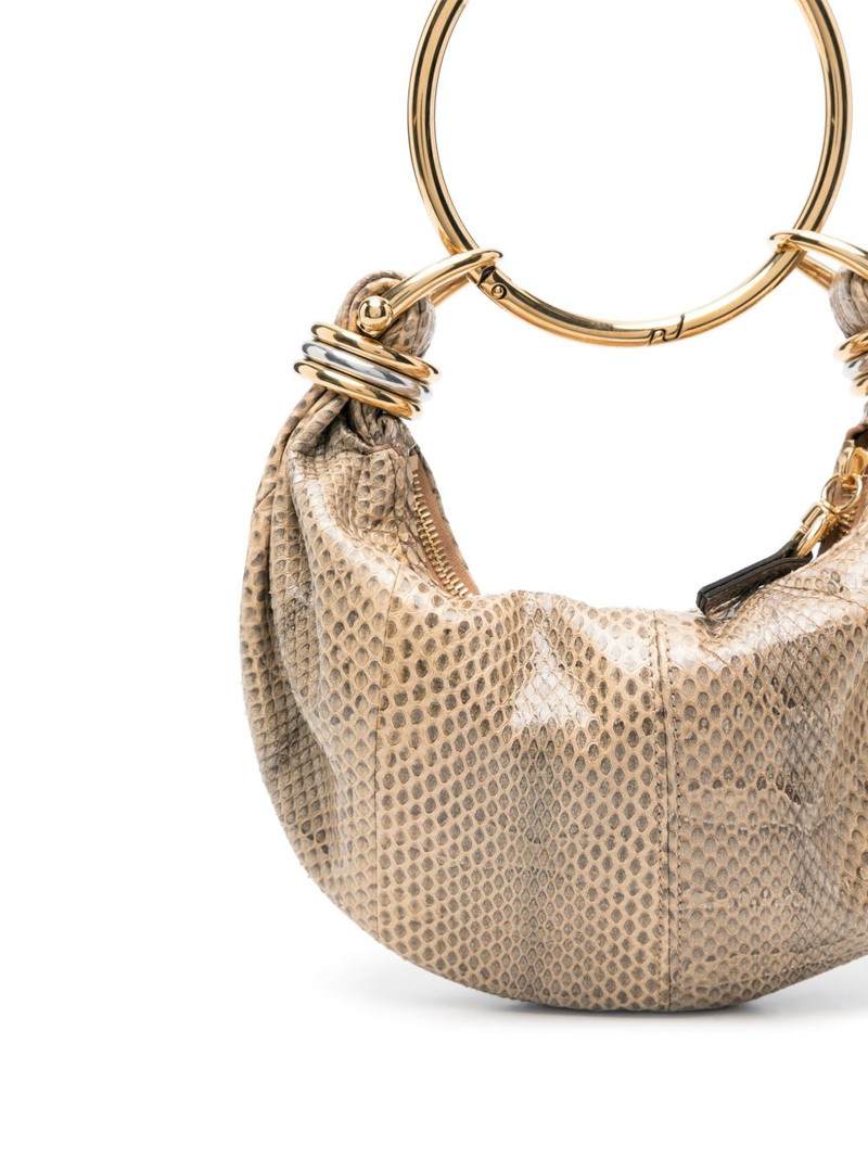 embellished watersnake shoulder bag 4
