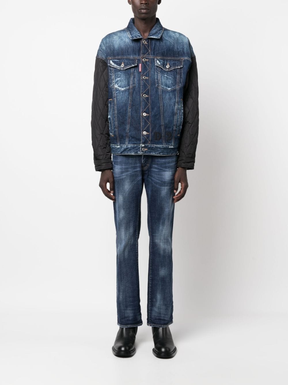 low-rise straight-leg jeans - 2