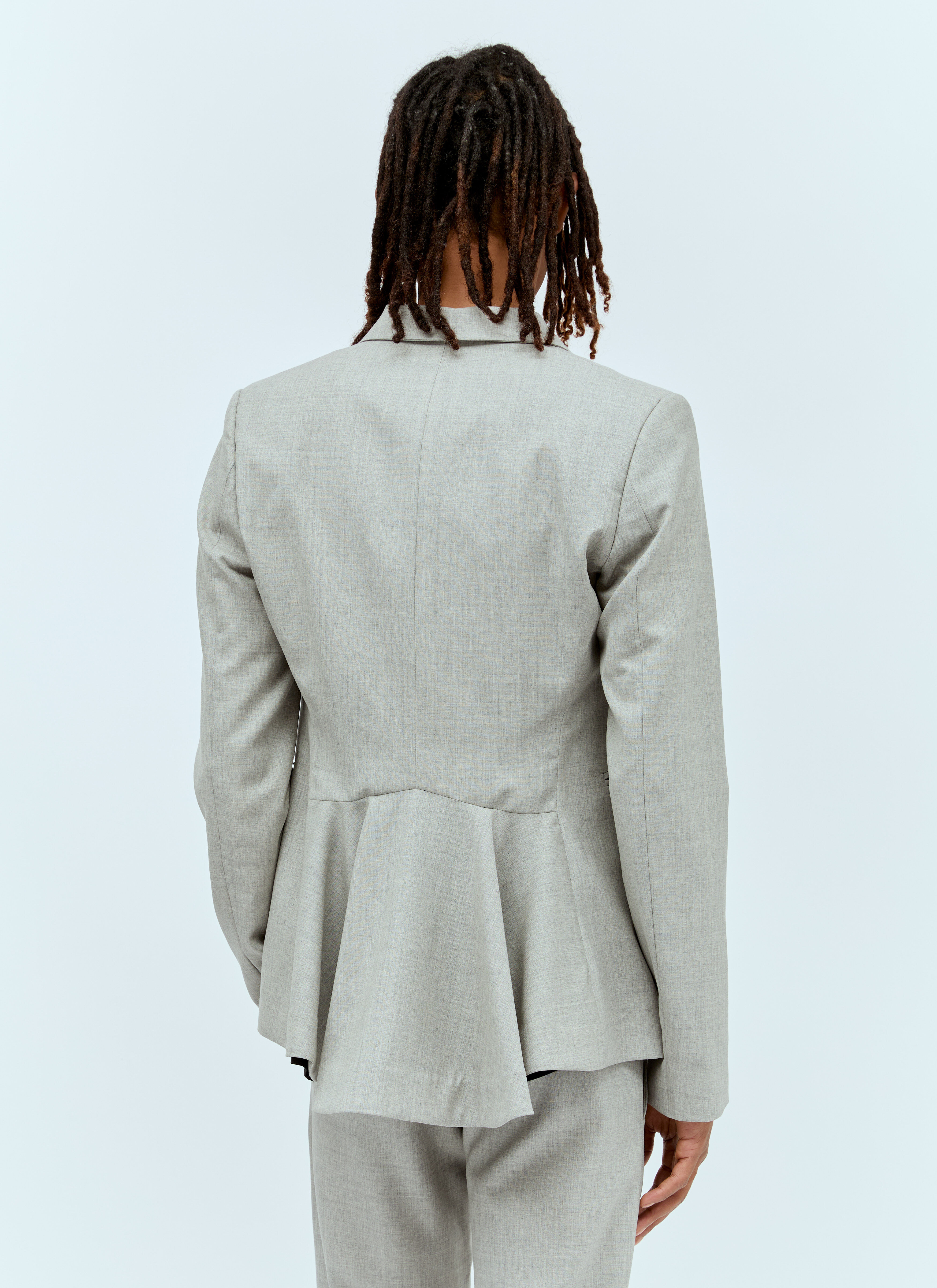 Peplum Cut-Away Blazer - 2
