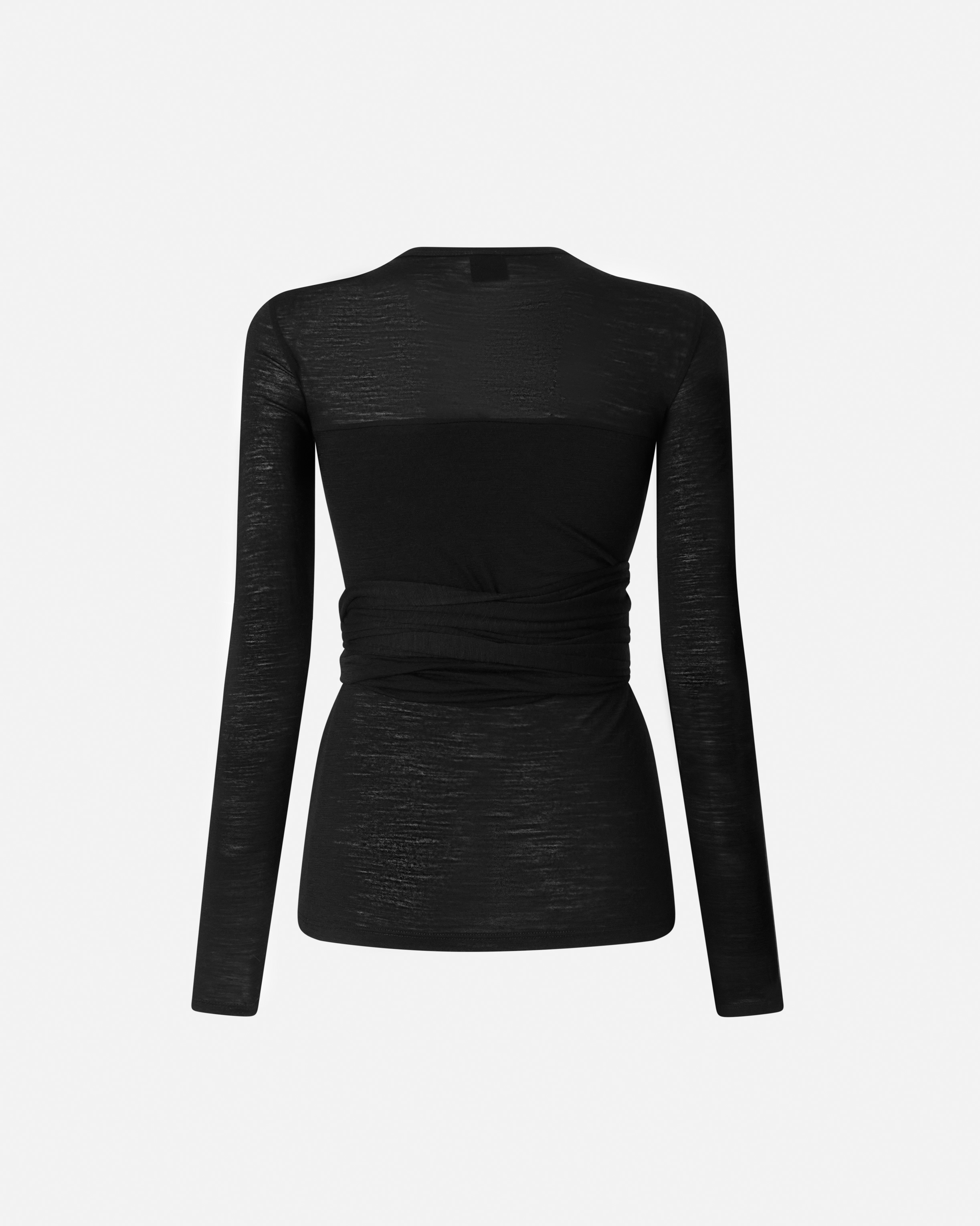 WOOL-BLEND SWEATER WITH KNOT DETAIL - 2
