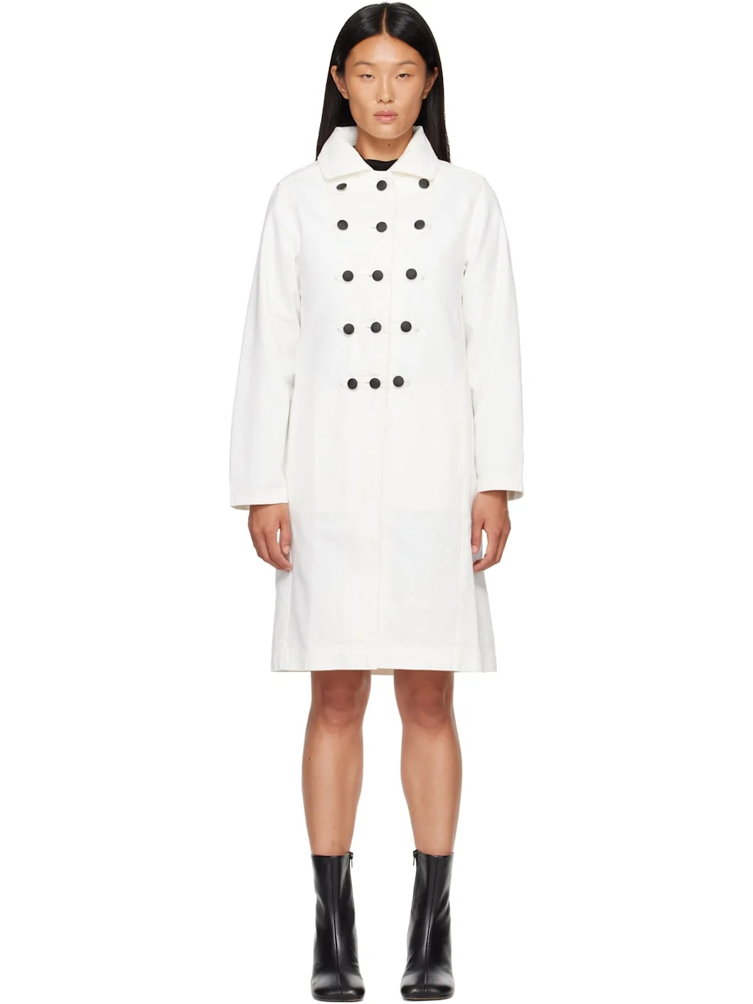 White Marietta Coat - 1