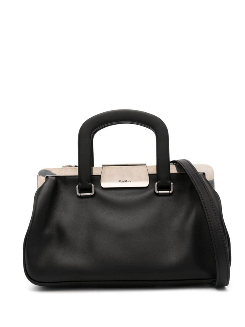 small leather tote bag - 1