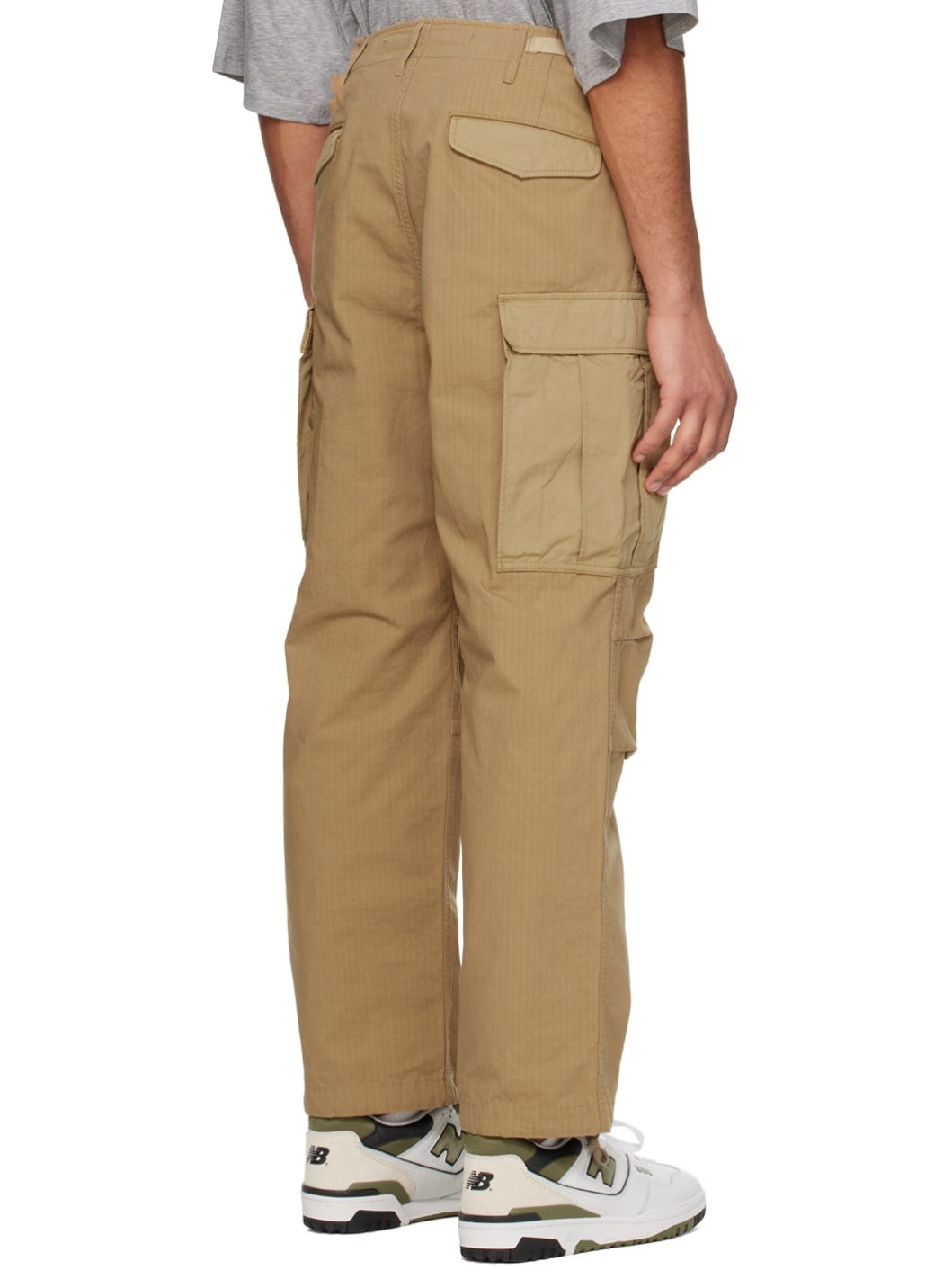 Tan Pocket Cargo Pants - 3