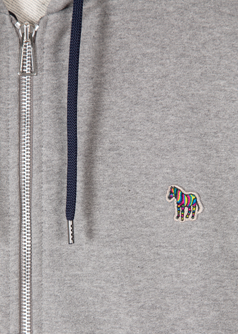 Paul Smith Zip-Front Zebra Logo Hoodie outlook
