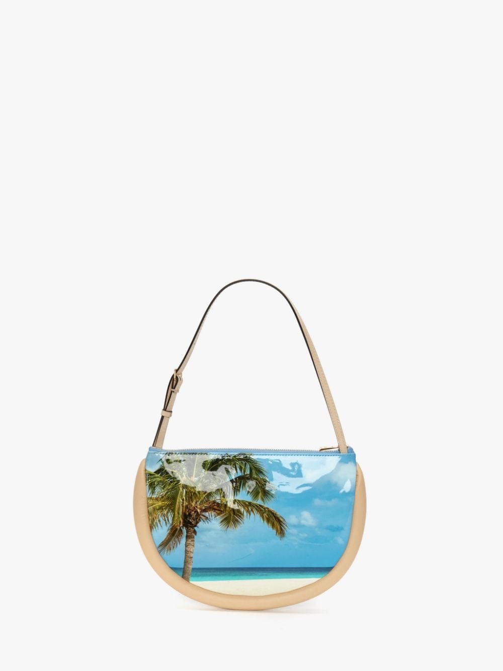 BUMPER MOON LEATHER SHOULDER BAG - 5