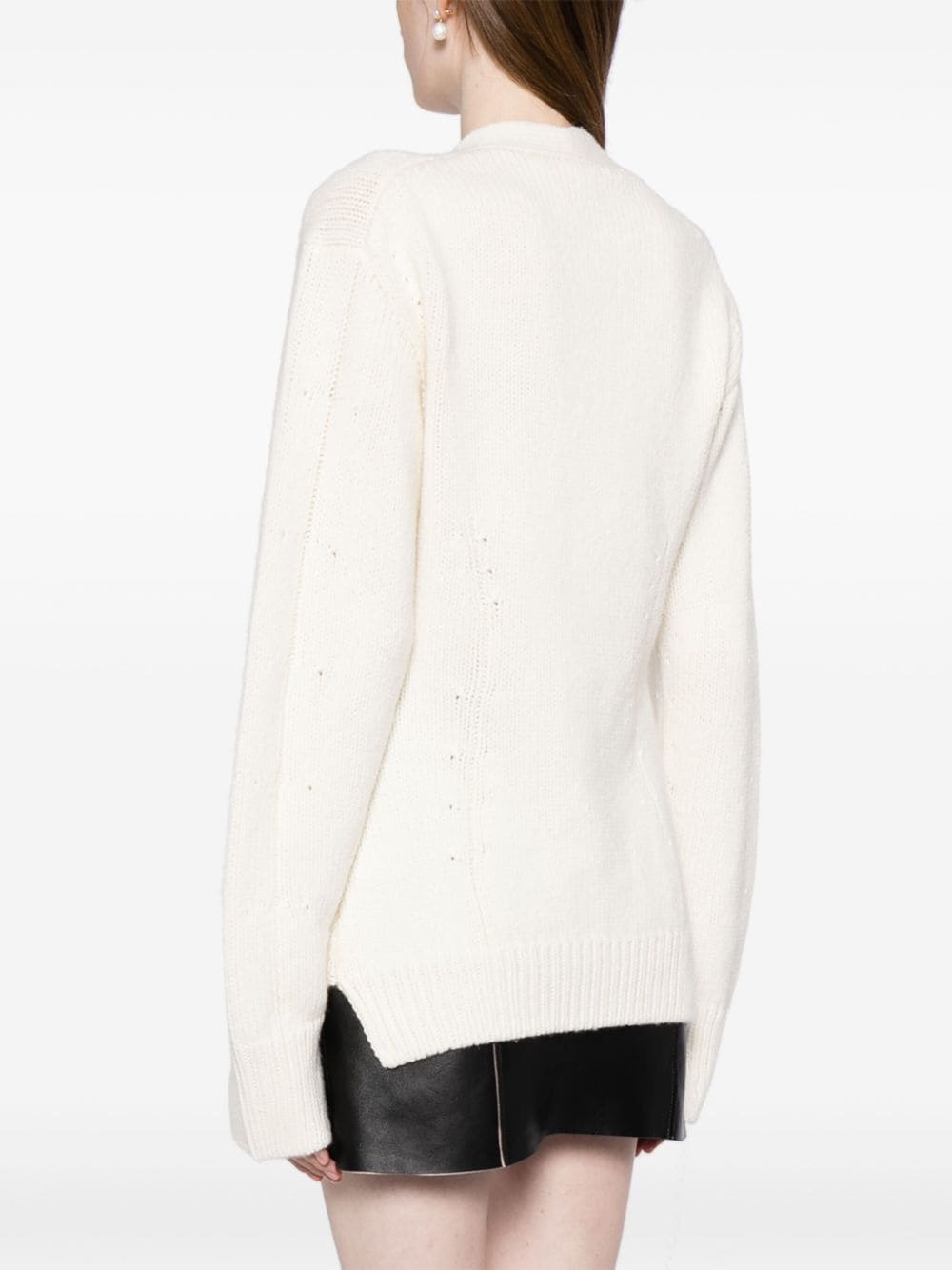 V-neck tailored cardigan - 4