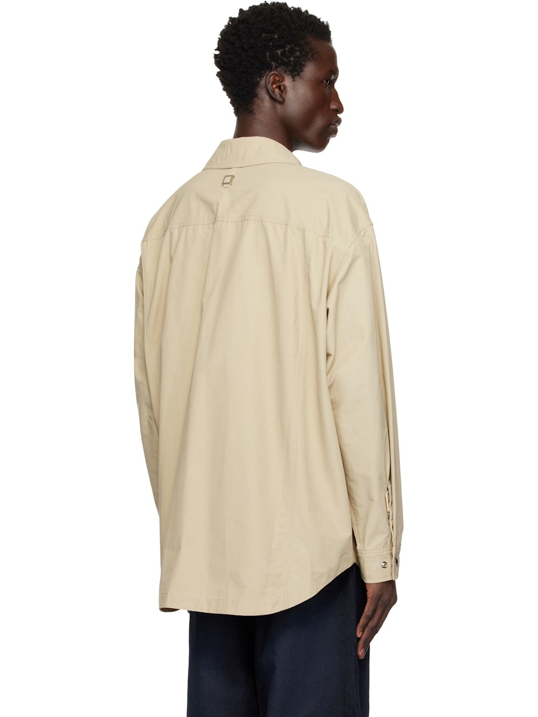 Beige Chest Pocket Shirt - 3