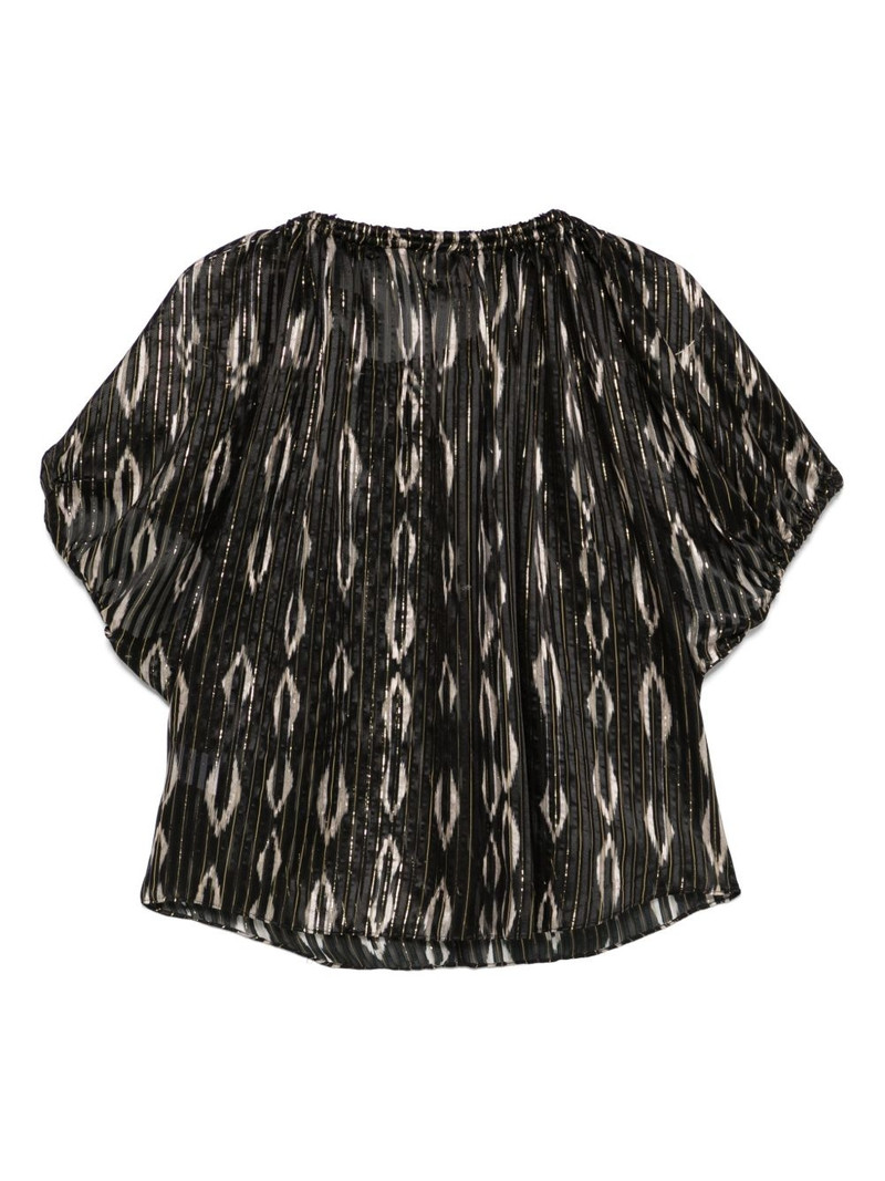 Isabel Marant metallic-threading blouse outlook