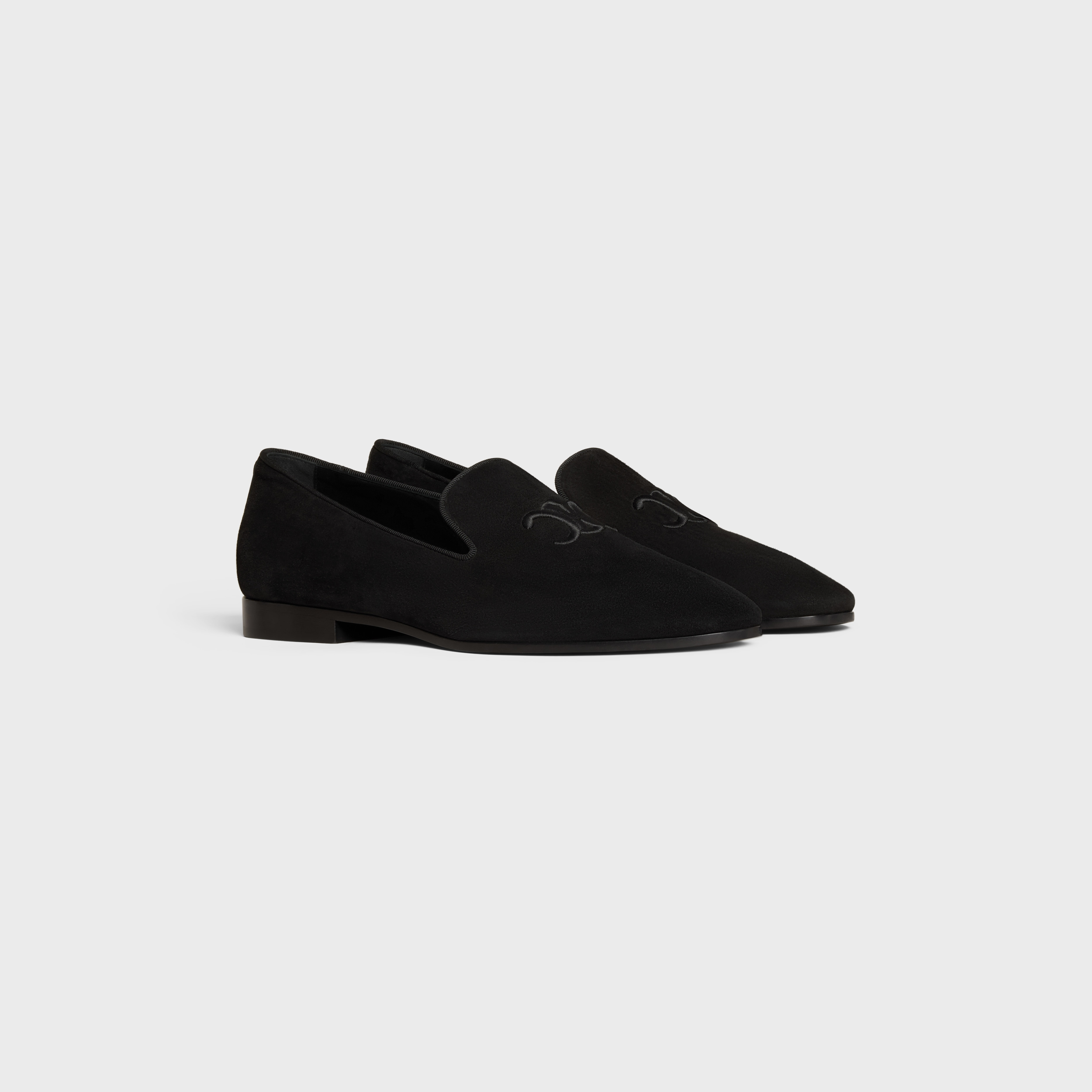 CELINE TRIOMPHE SLIPPERS in SUEDE CALFSKIN - 2