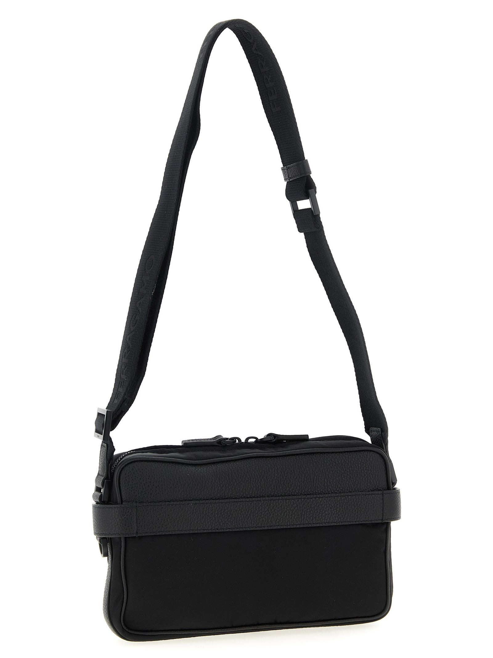 Twins Nylon Crossbody Bags Black - 2