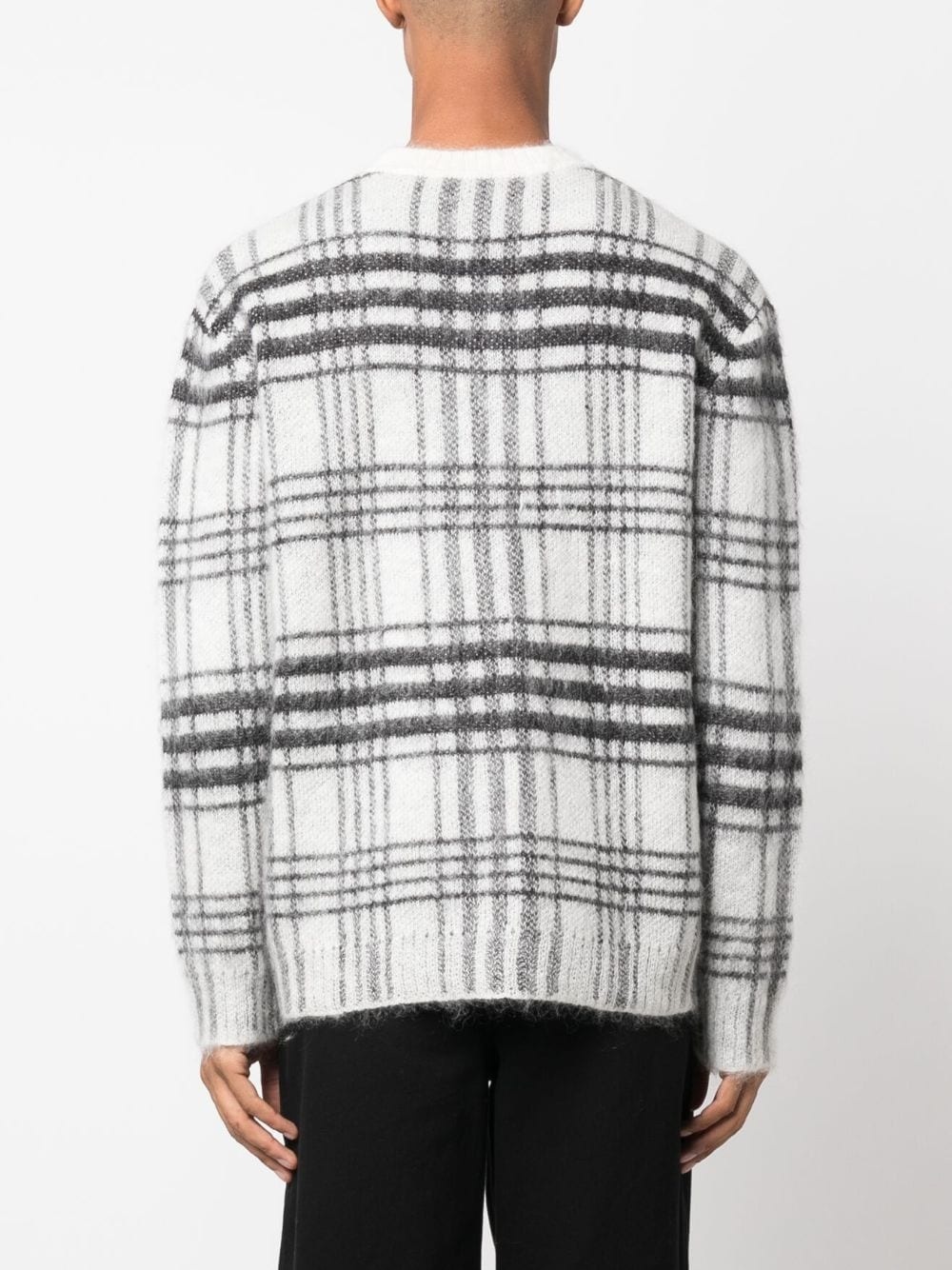 LOGO-INTARSIA TARTAN JUMPER - 2