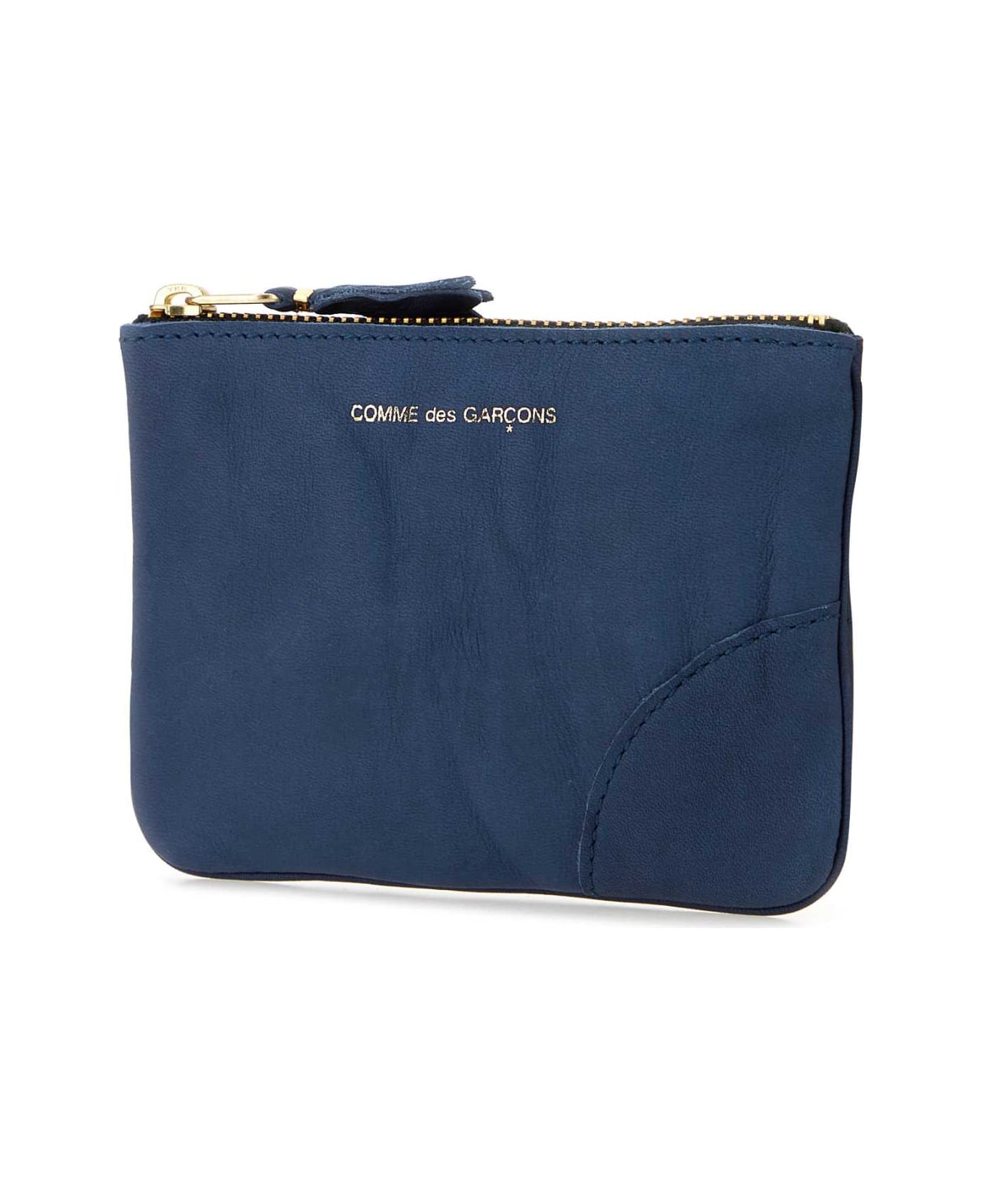 Blue Leather Pouch - 2