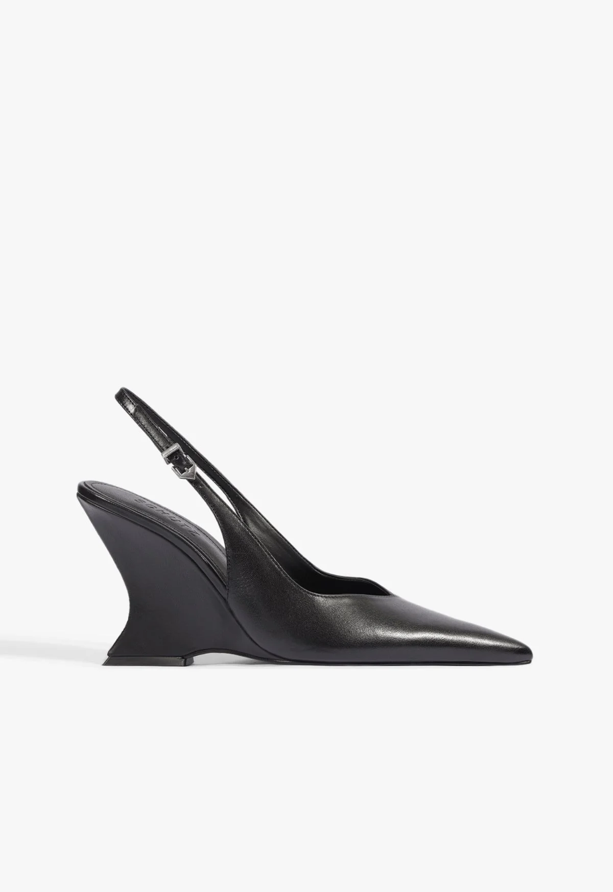 Siena Buckle Leather Pump - 1